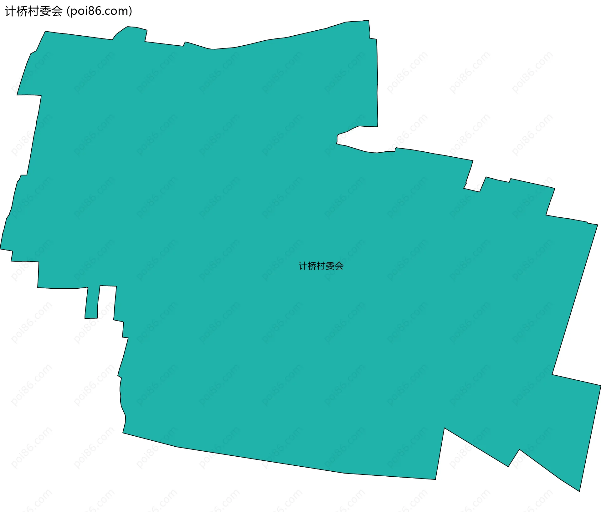 计桥村委会边界地图