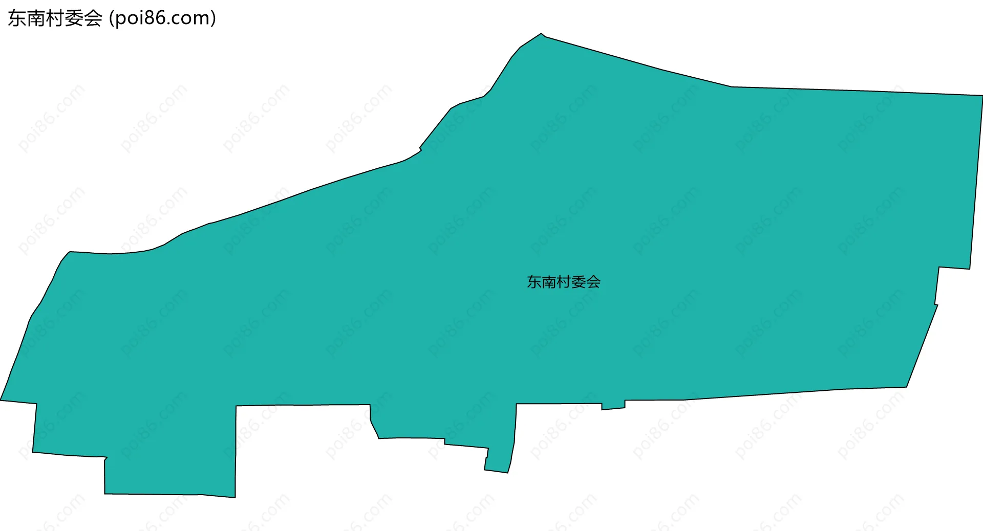 东南村委会边界地图