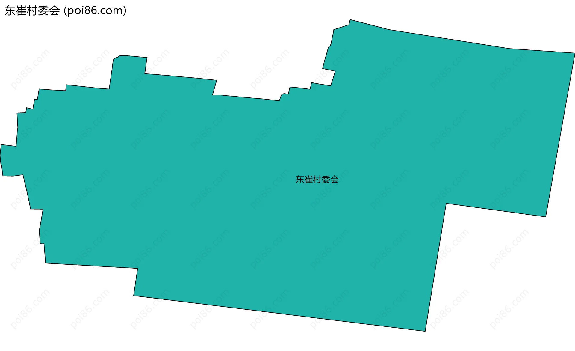 东崔村委会边界地图