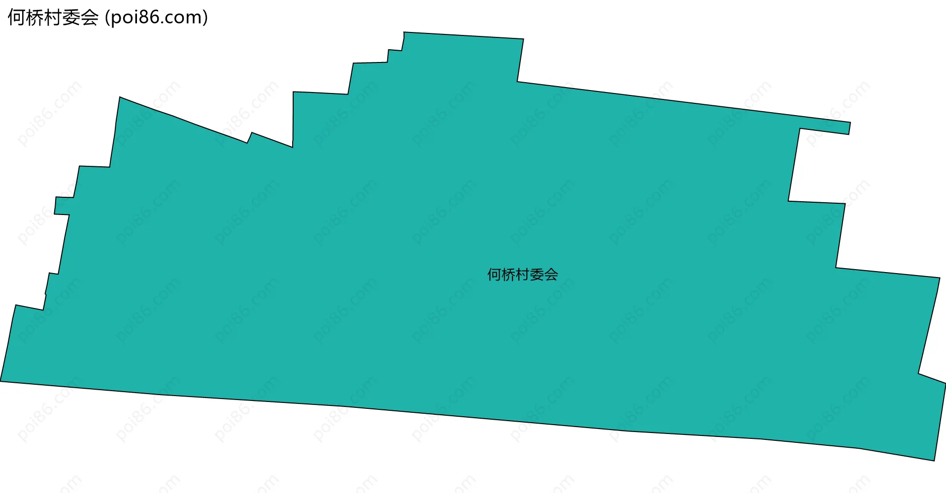 何桥村委会边界地图