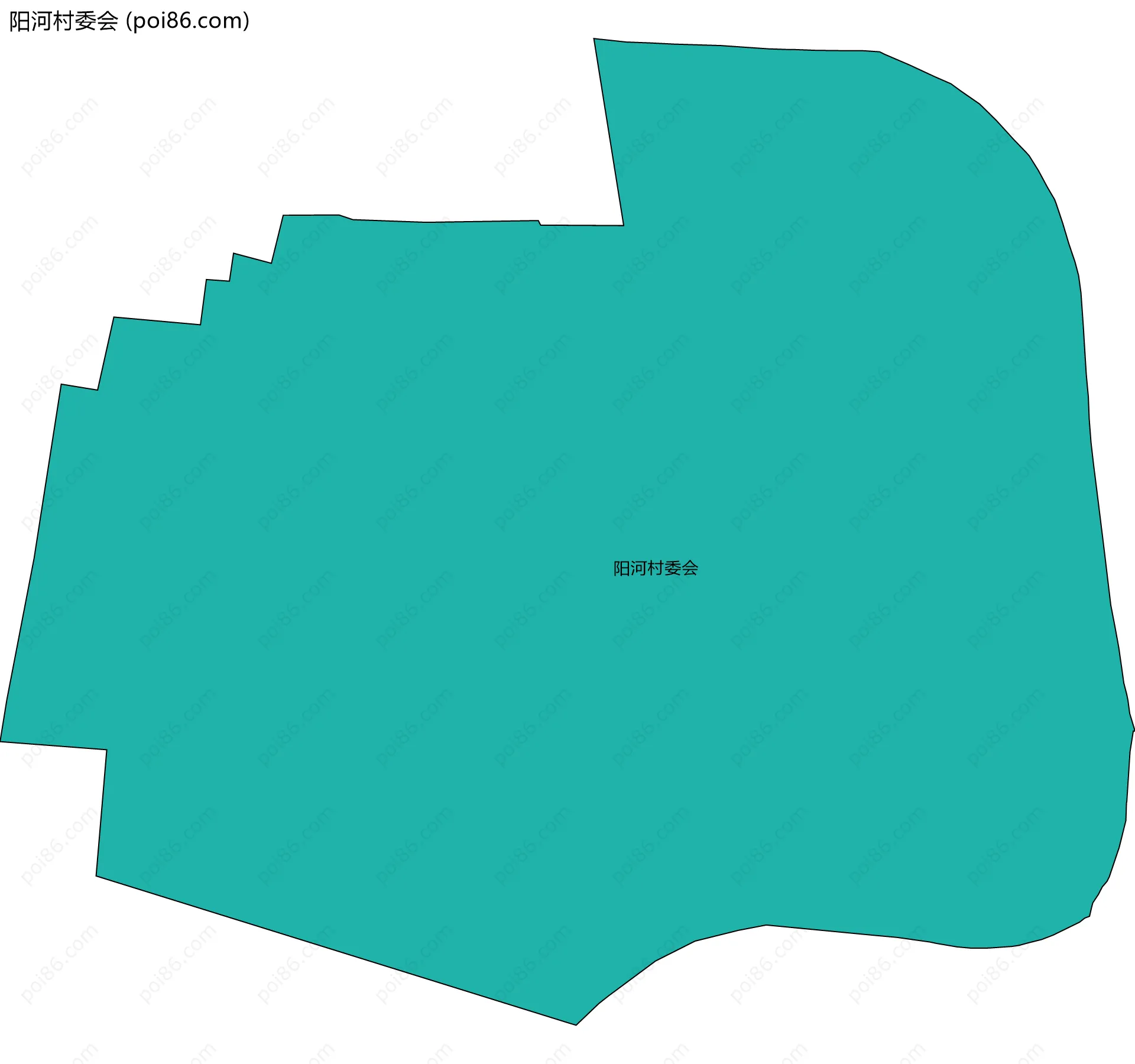 阳河村委会边界地图