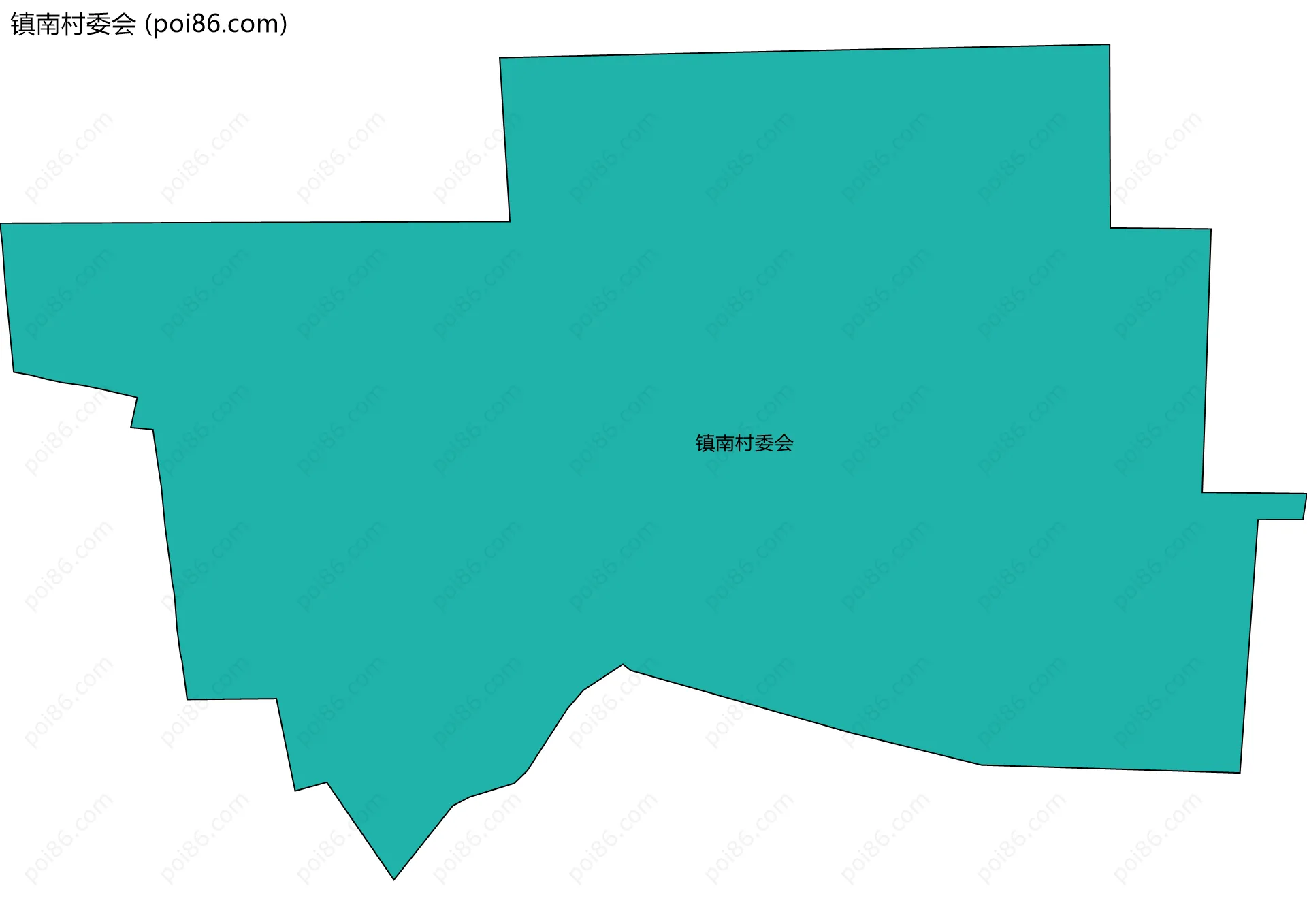 镇南村委会边界地图