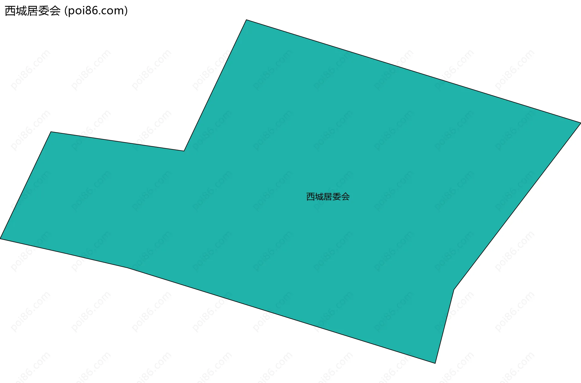 西城居委会边界地图