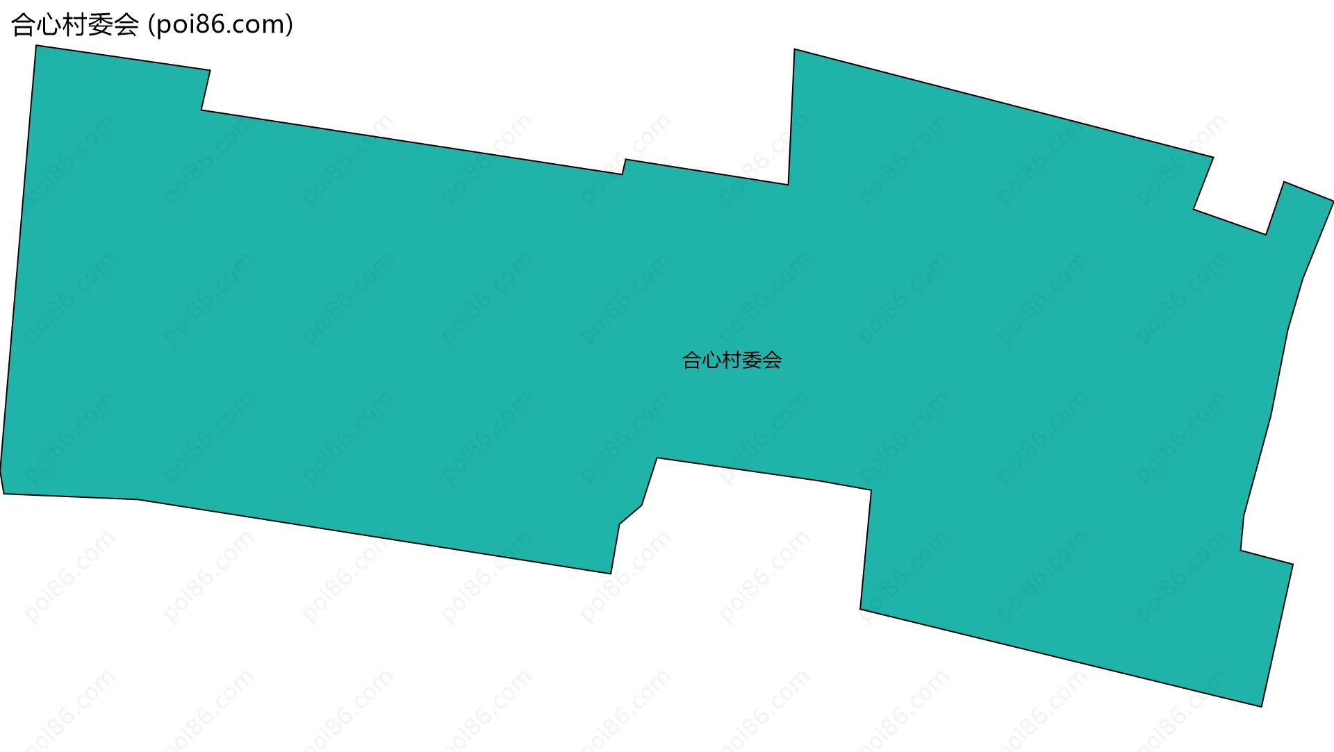 合心村委会边界地图