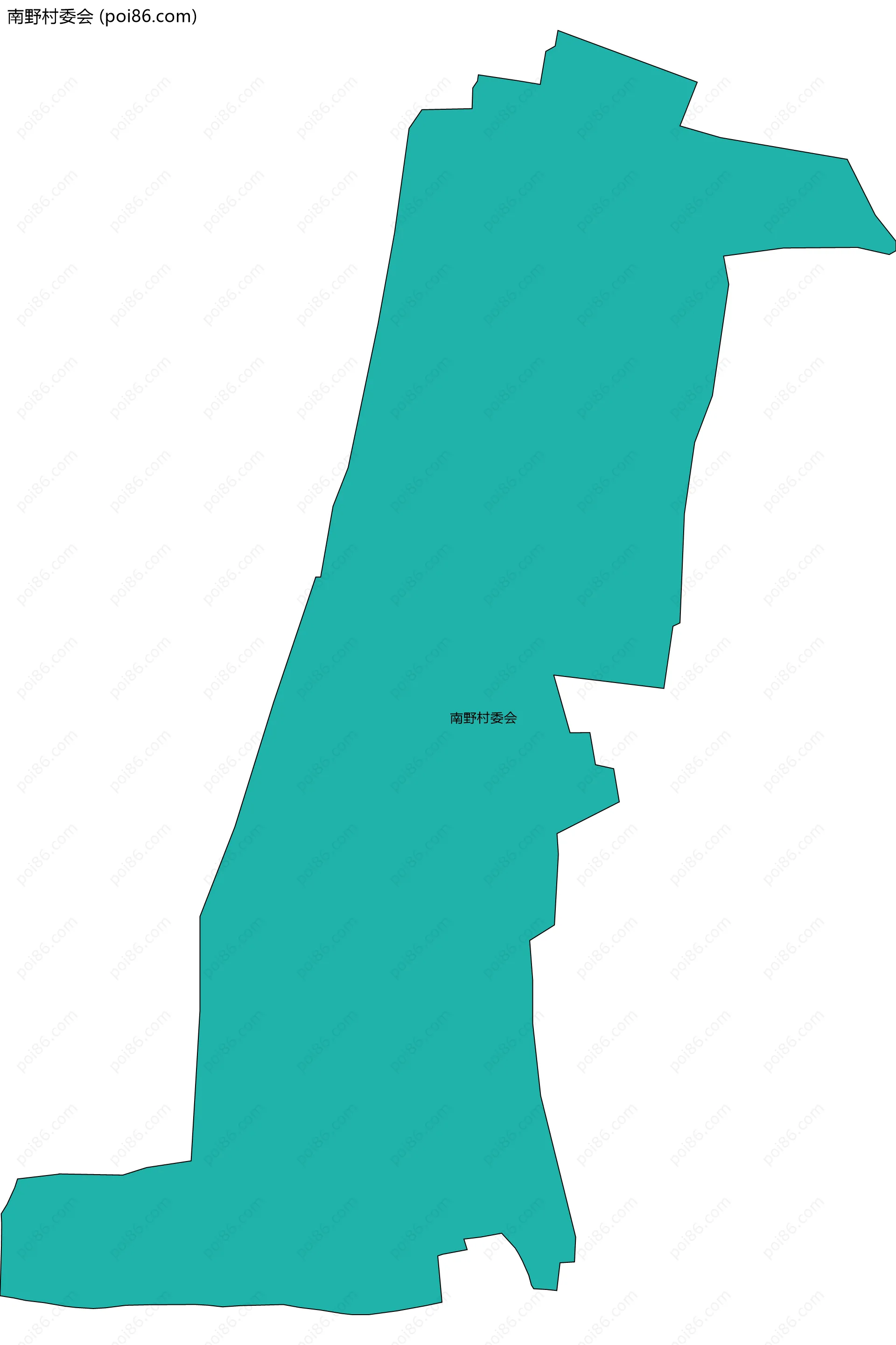 南野村委会边界地图