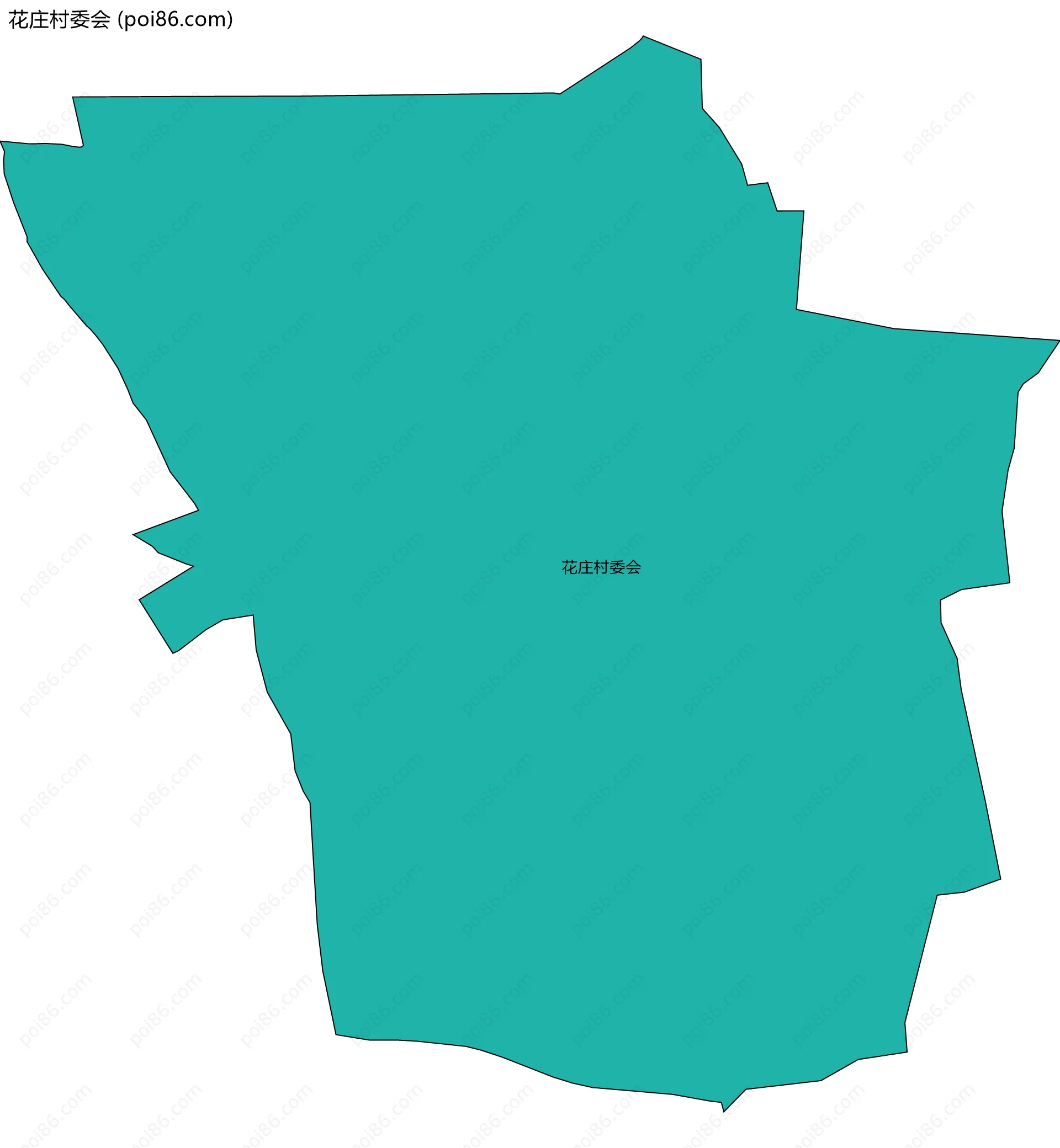 花庄村委会边界地图