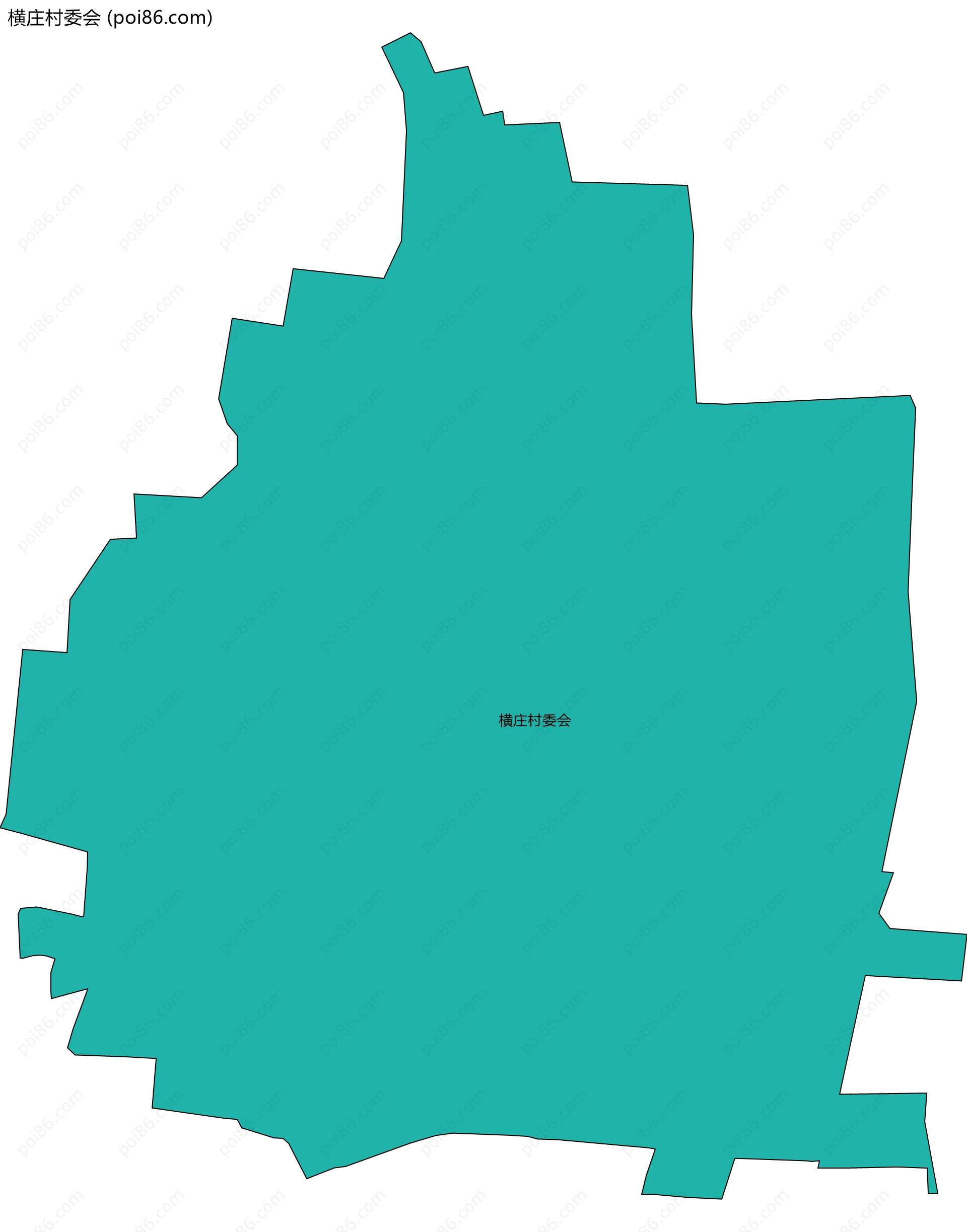 横庄村委会边界地图