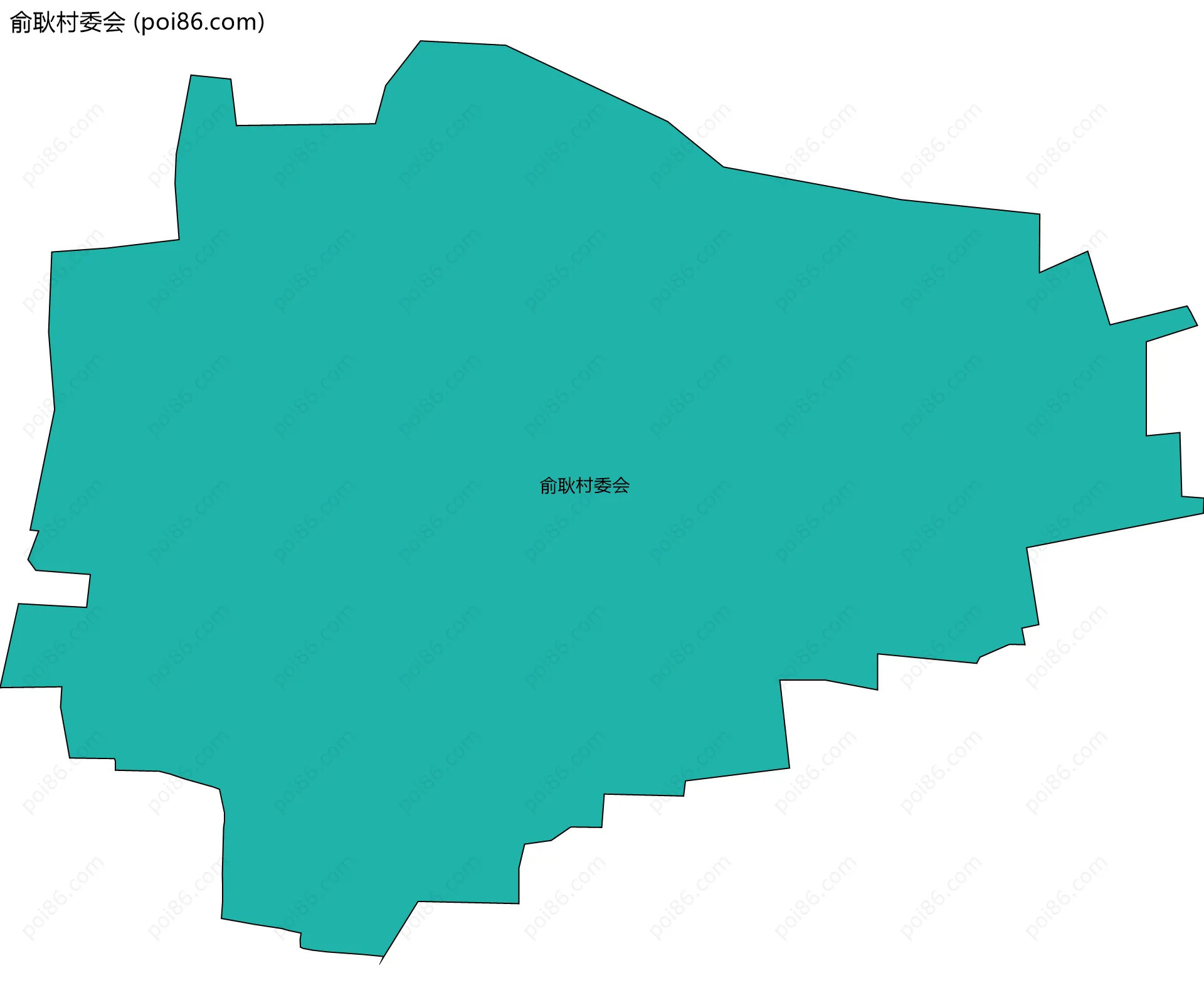 俞耿村委会边界地图