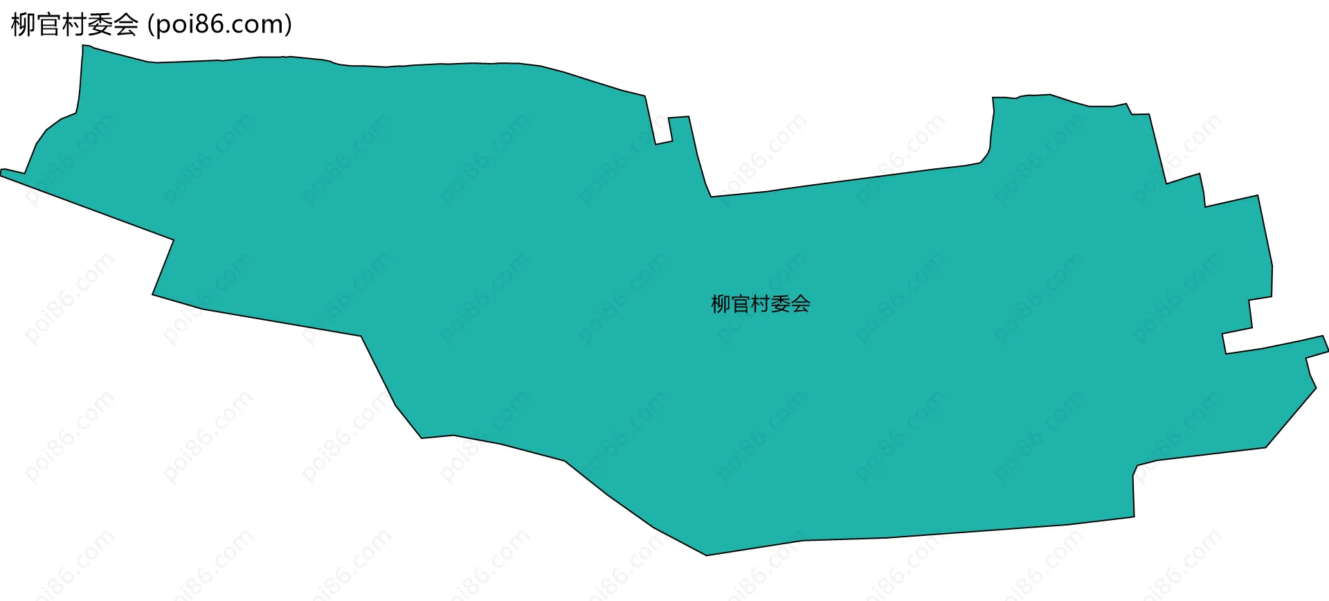 柳官村委会边界地图