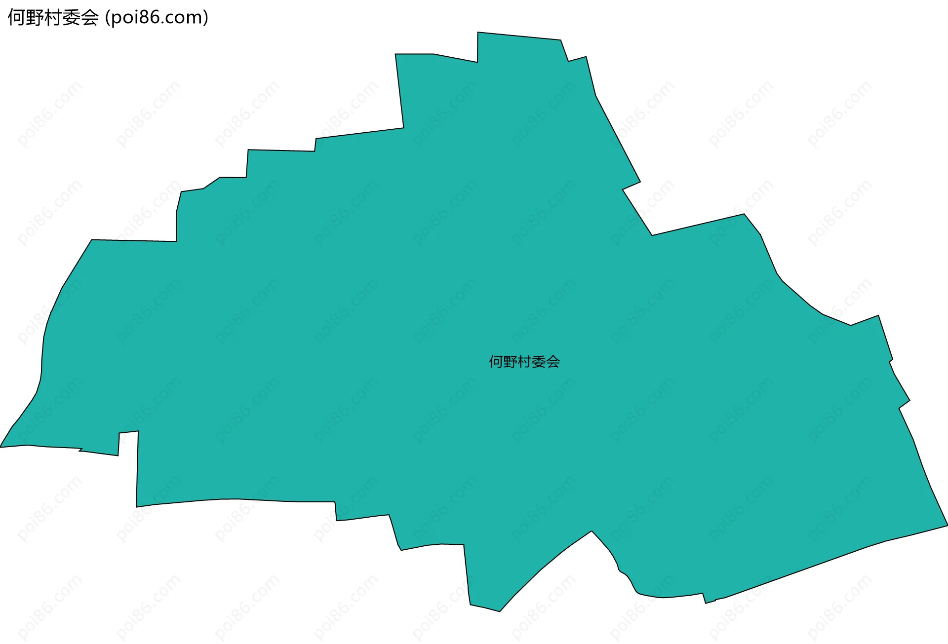 何野村委会边界地图