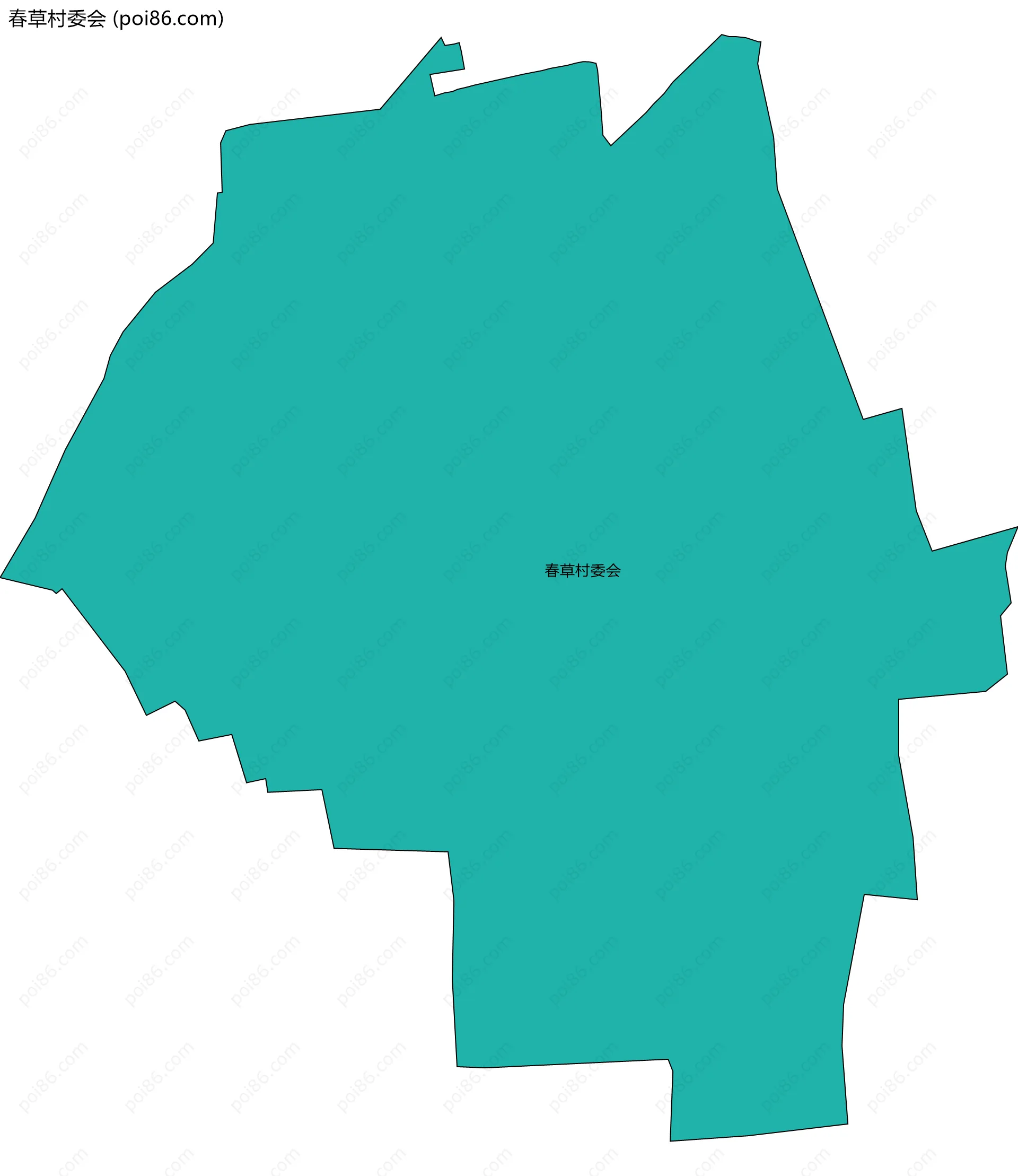 春草村委会边界地图