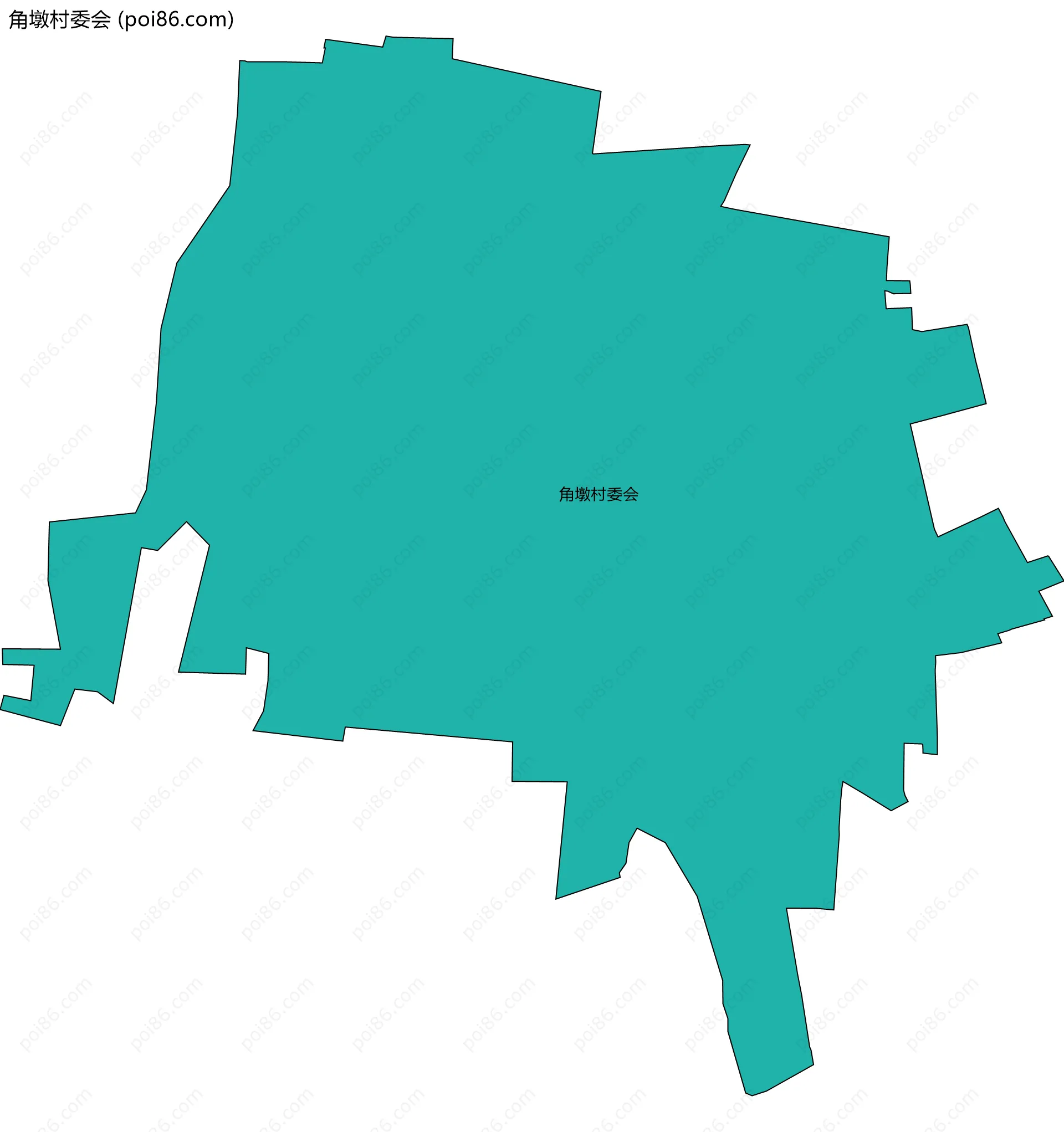 角墩村委会边界地图