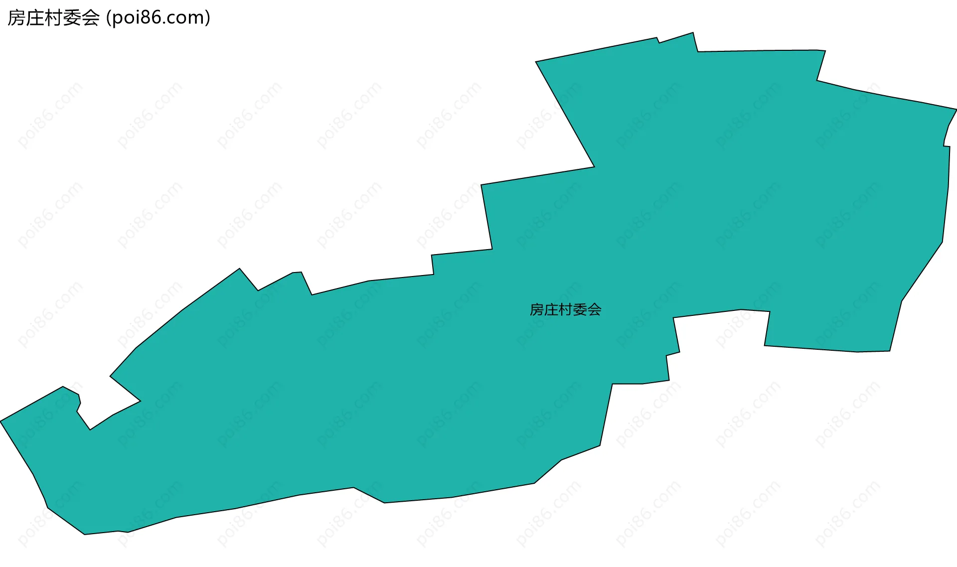 房庄村委会边界地图