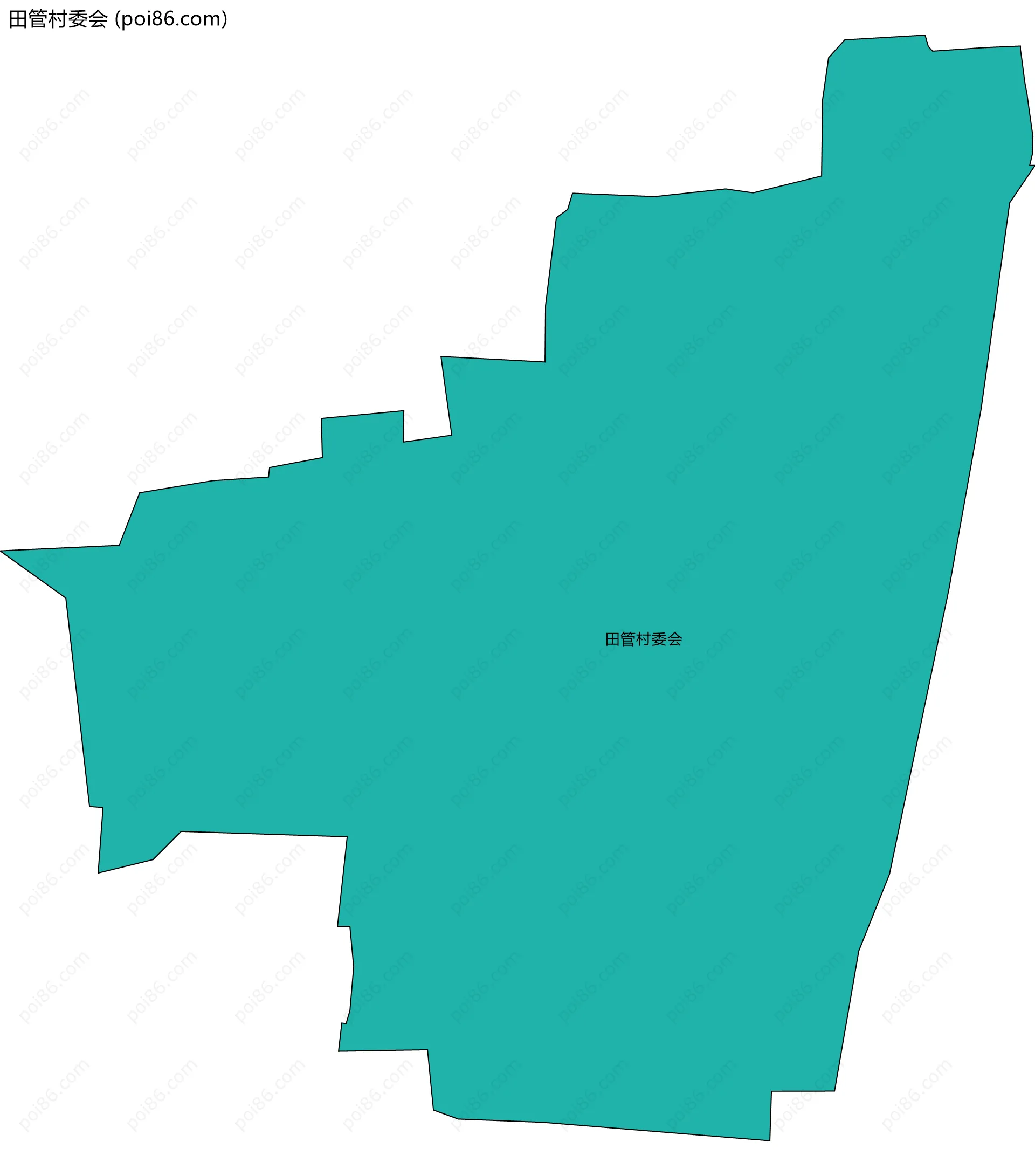 田管村委会边界地图