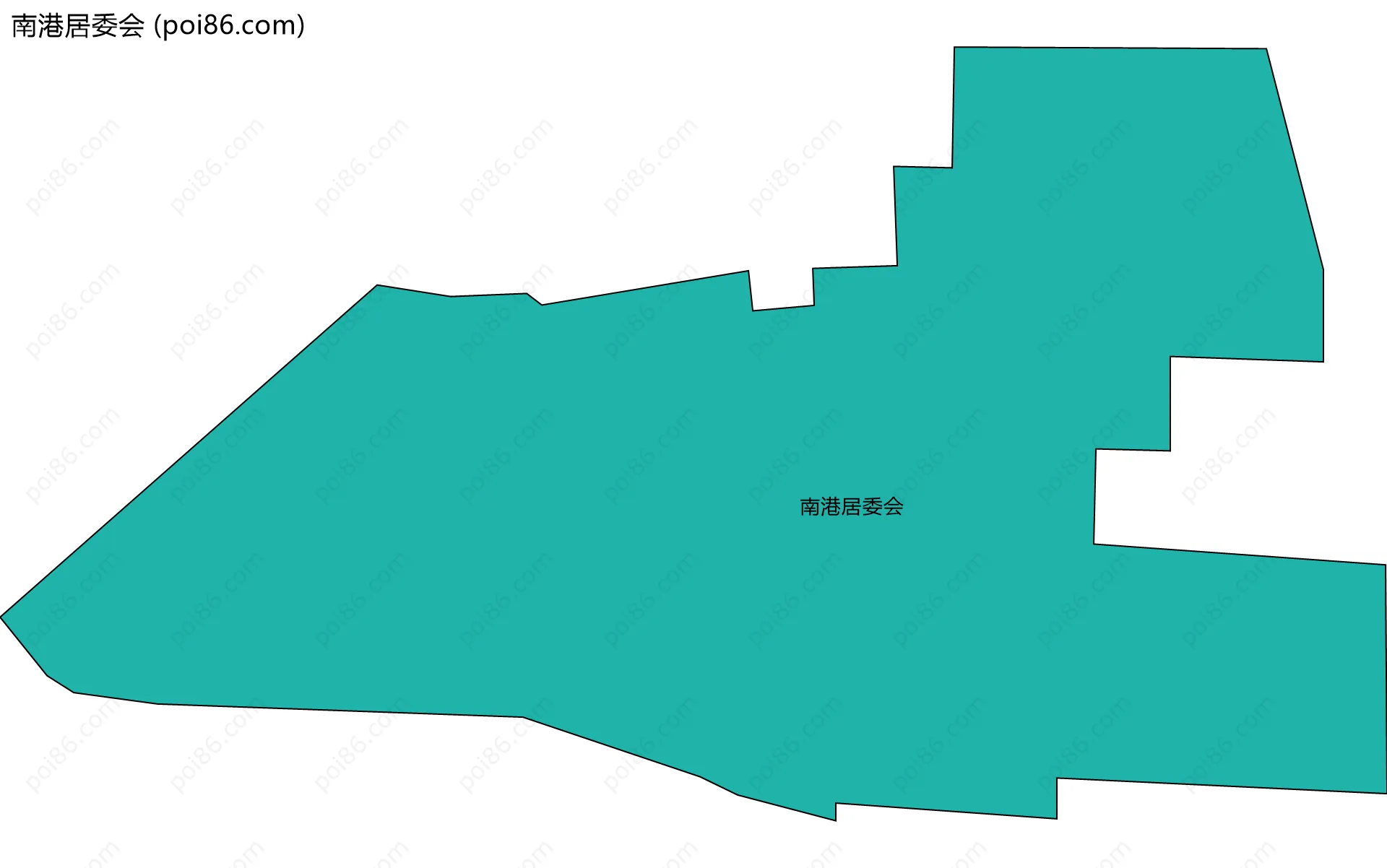 南港居委会边界地图