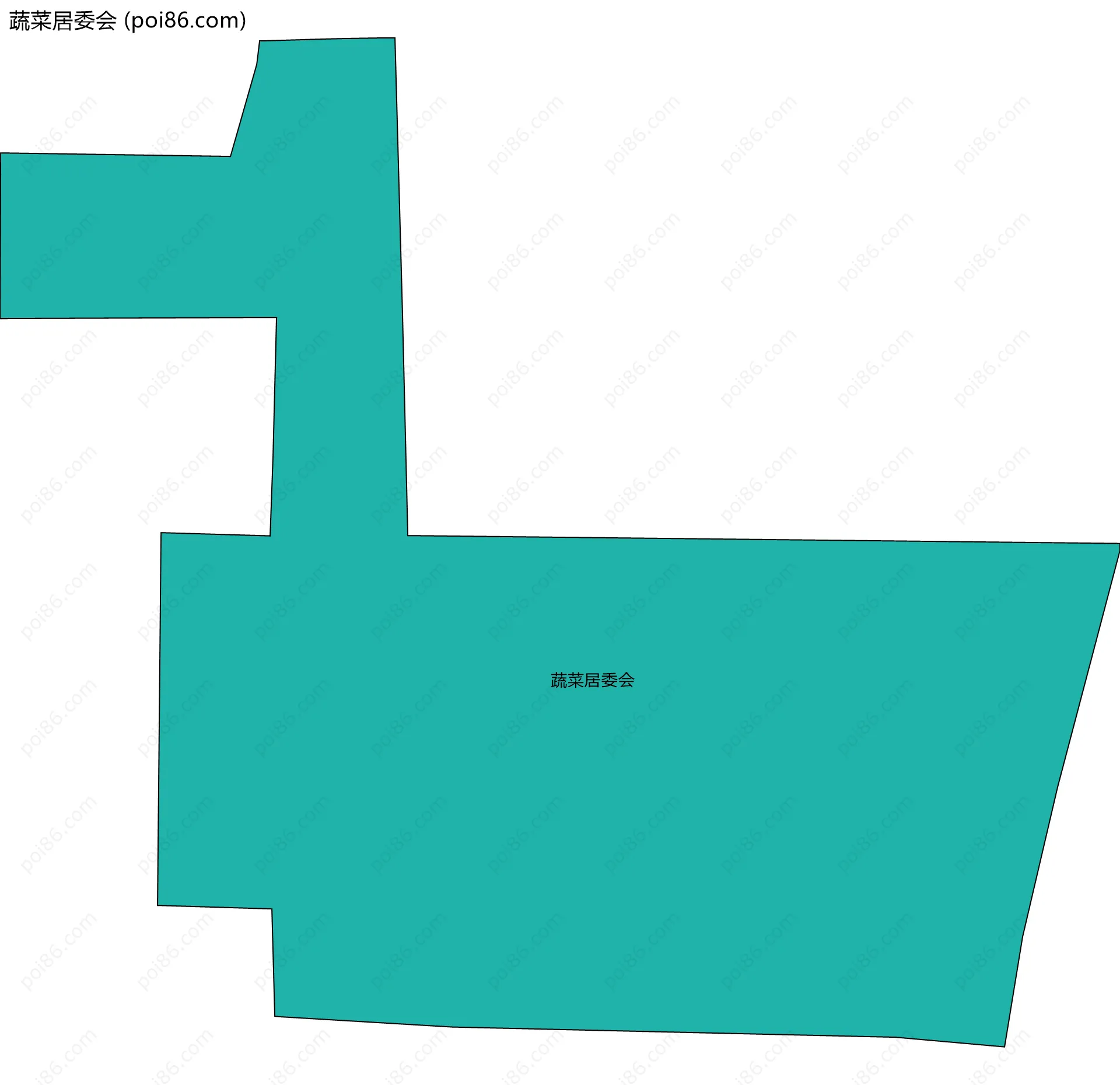 蔬菜居委会边界地图