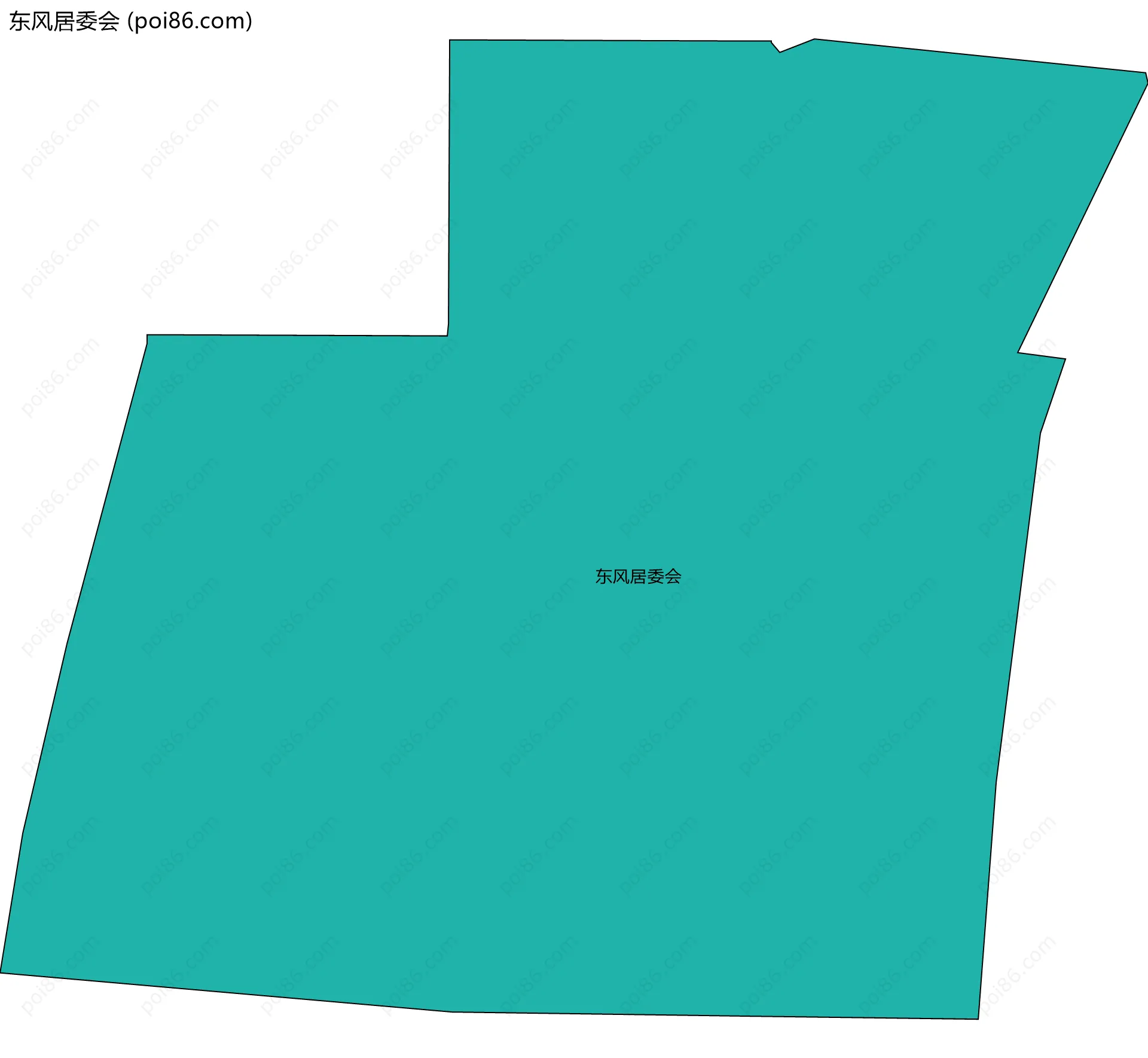 东风居委会边界地图