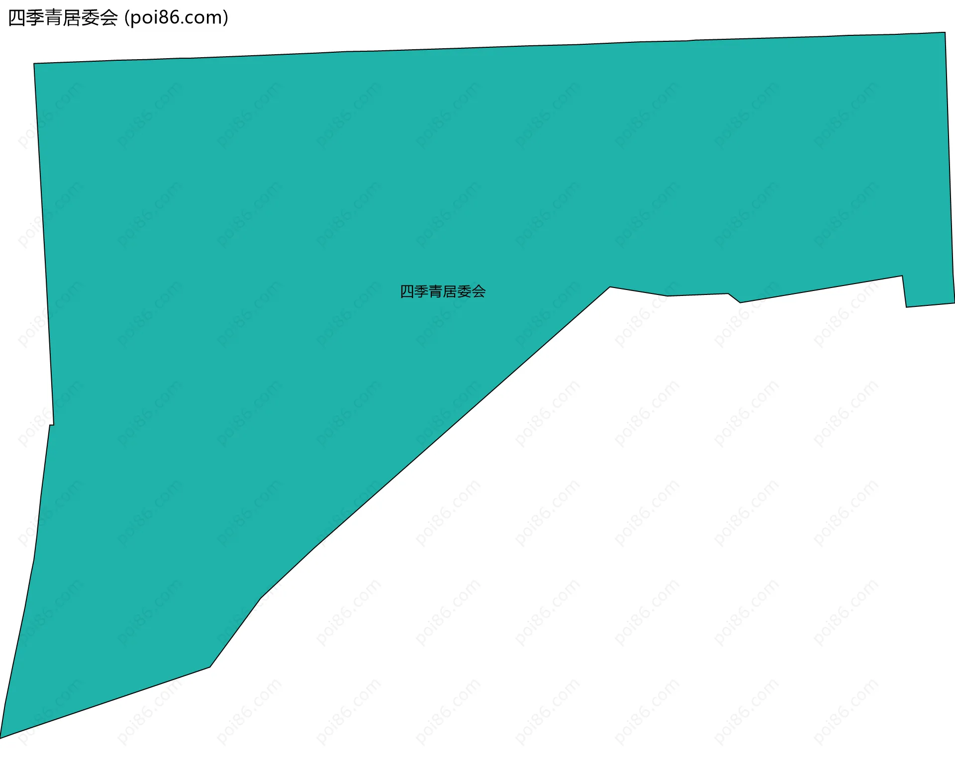 四季青居委会边界地图