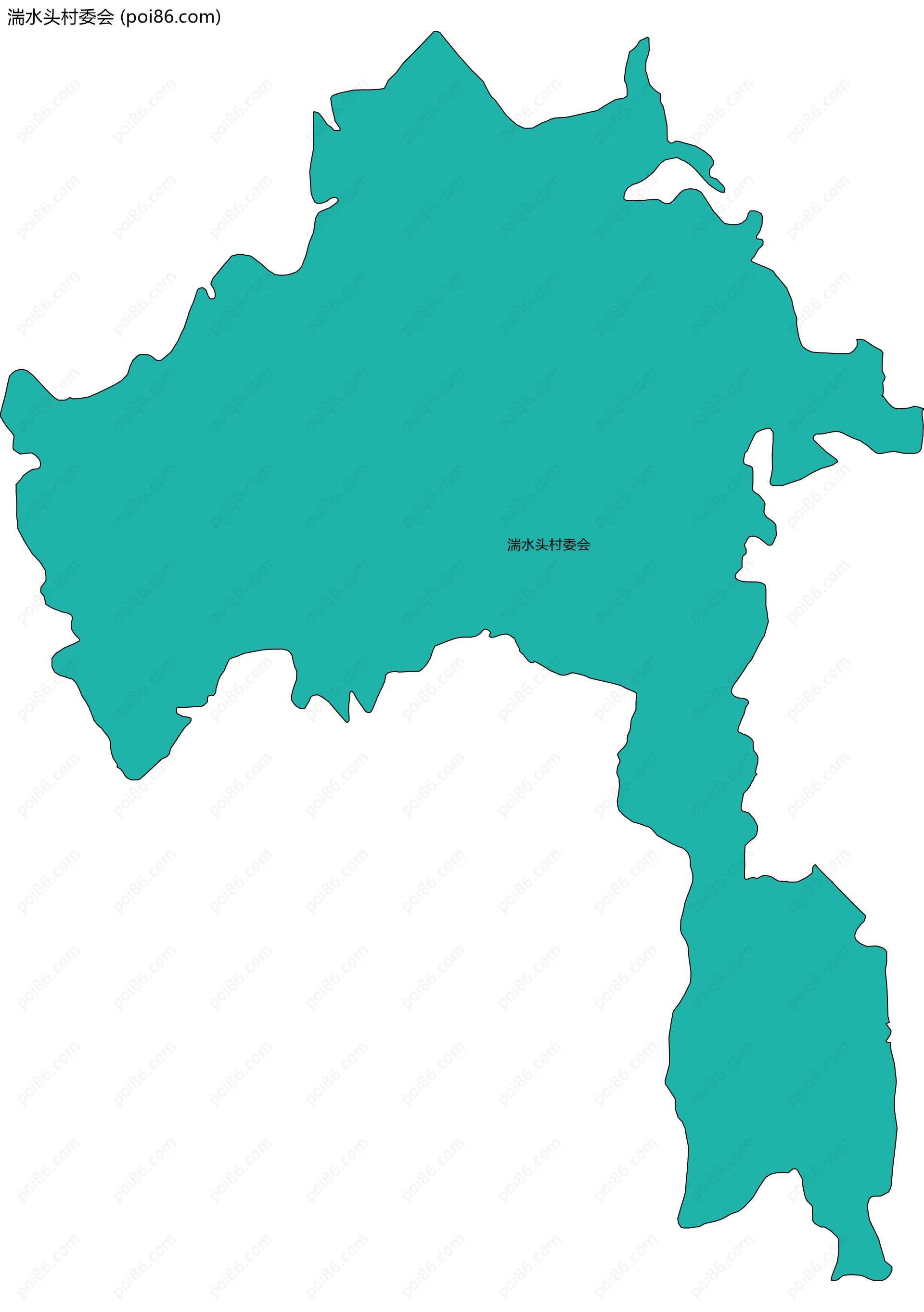 湍水头村委会边界地图