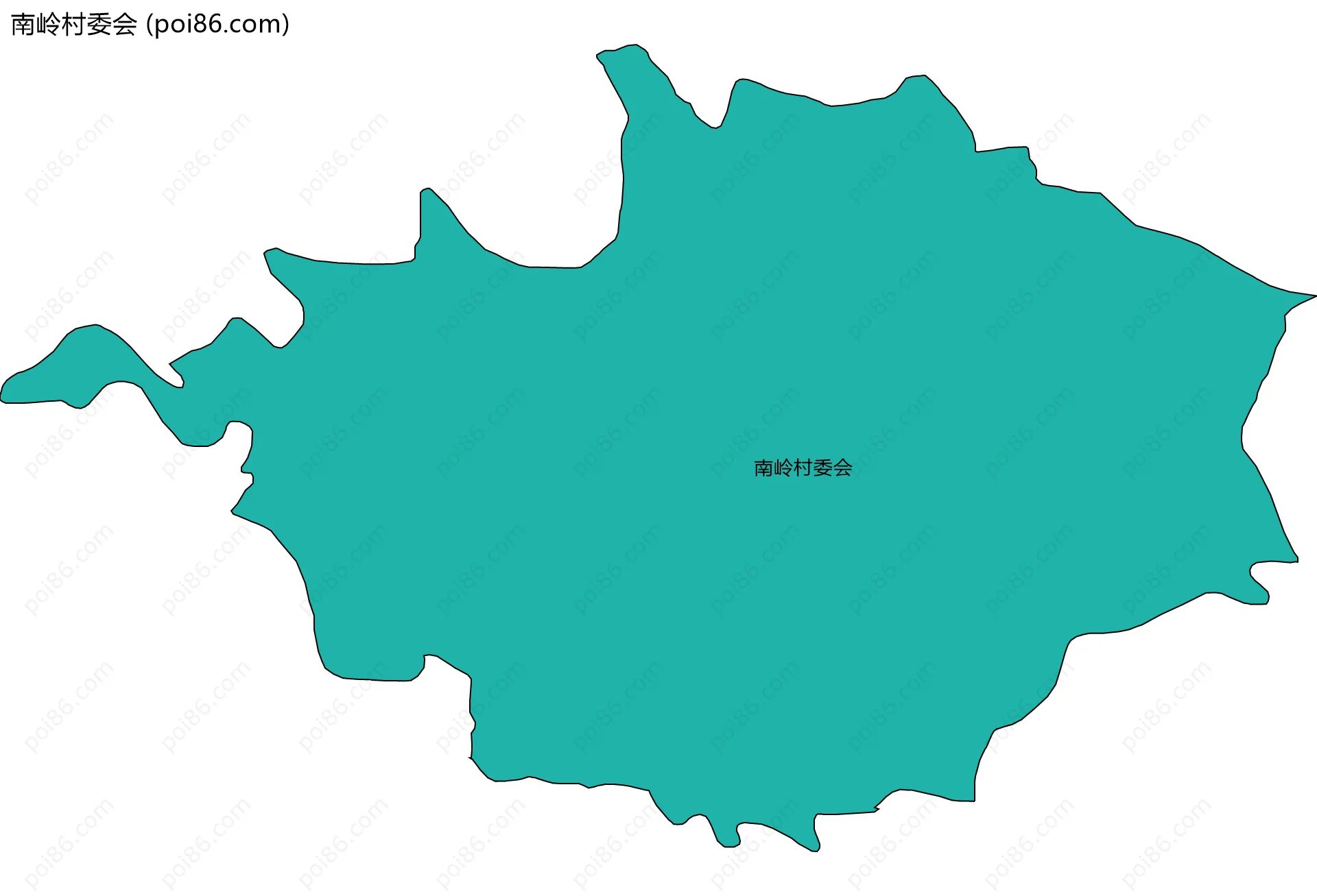 南岭村委会边界地图