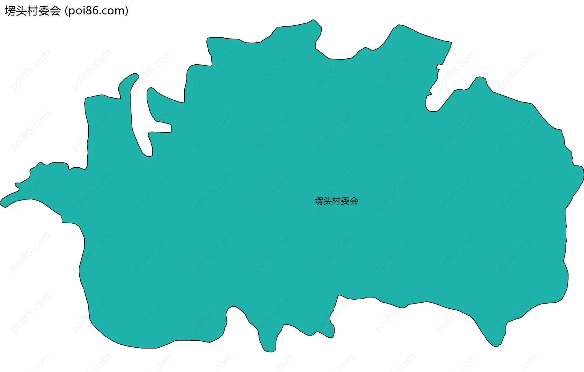 塄头村委会边界地图