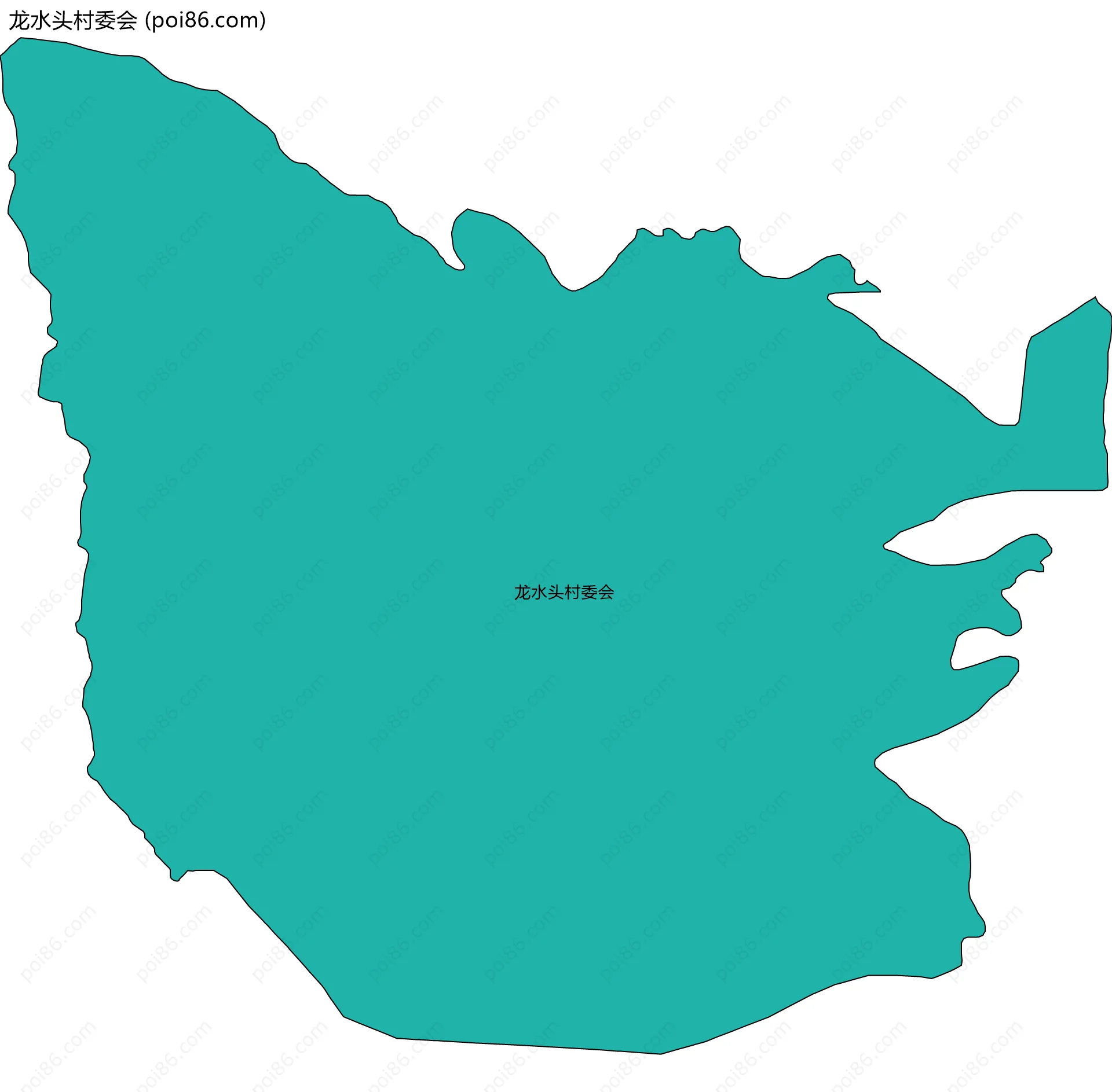 龙水头村委会边界地图