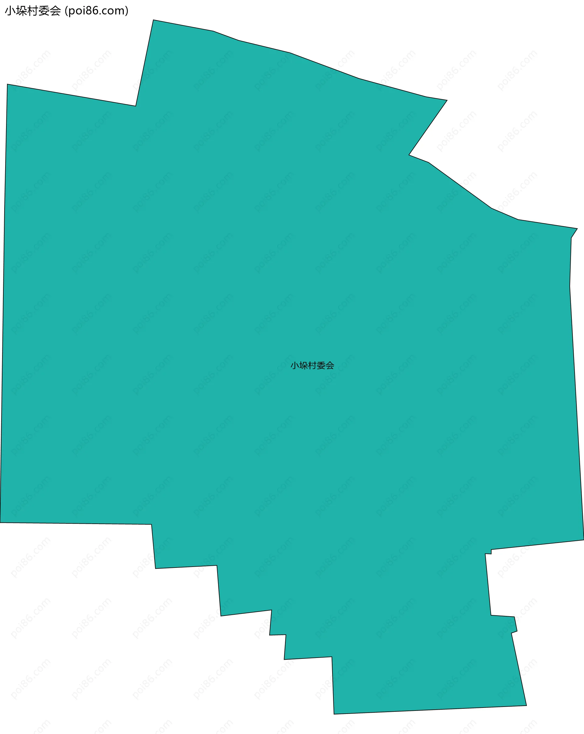 小垛村委会边界地图