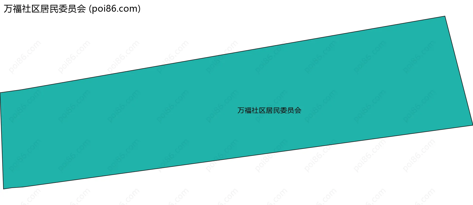 万福社区居民委员会边界地图