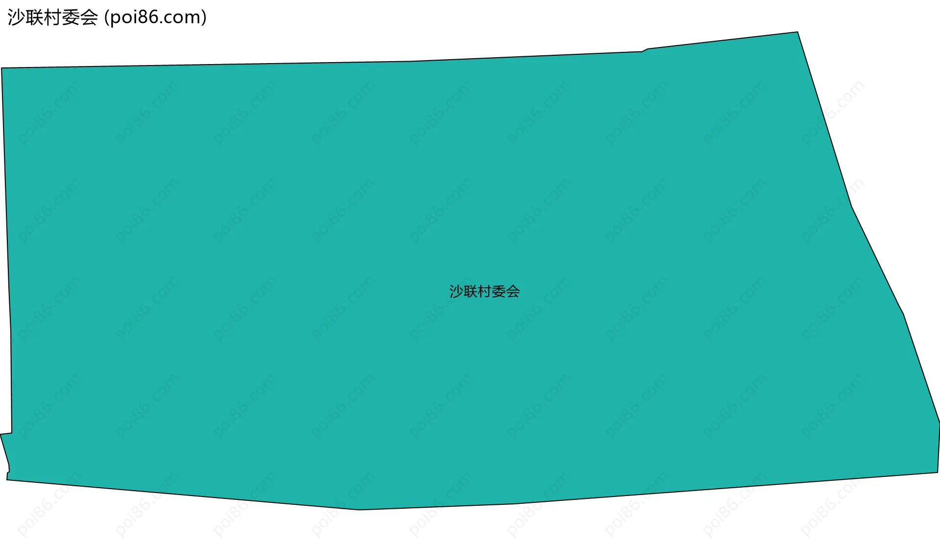 沙联村委会边界地图