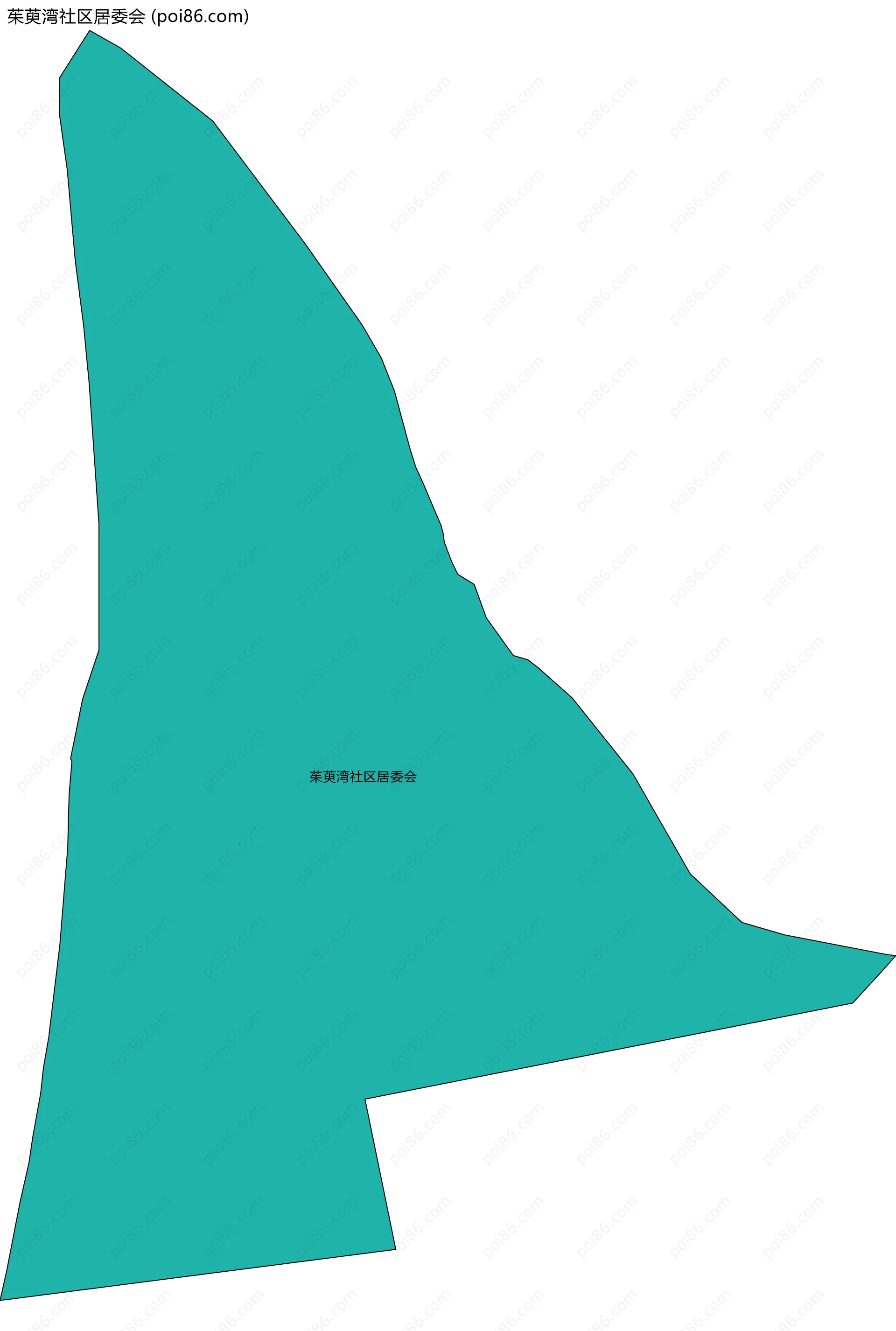 茱萸湾社区居委会边界地图