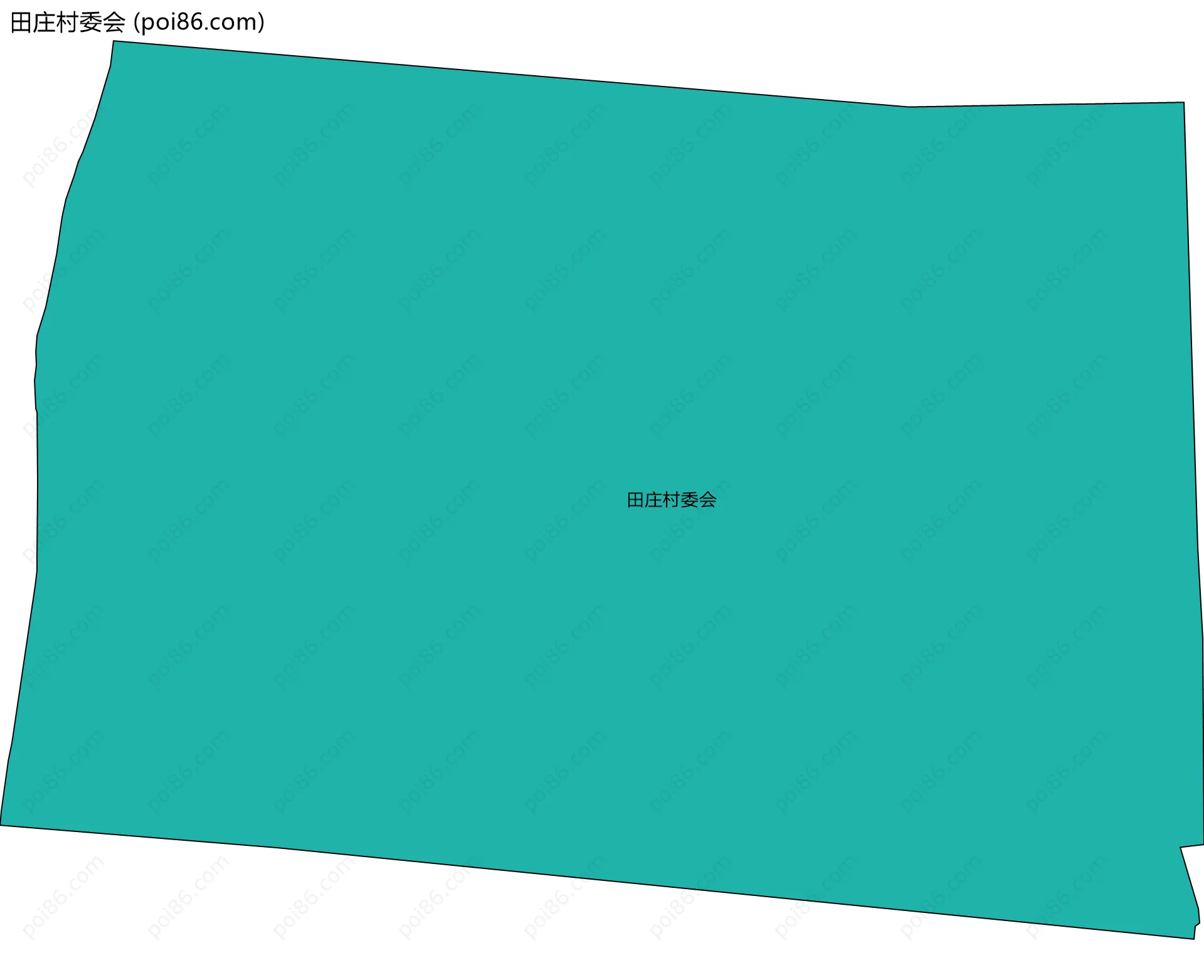 田庄村委会边界地图