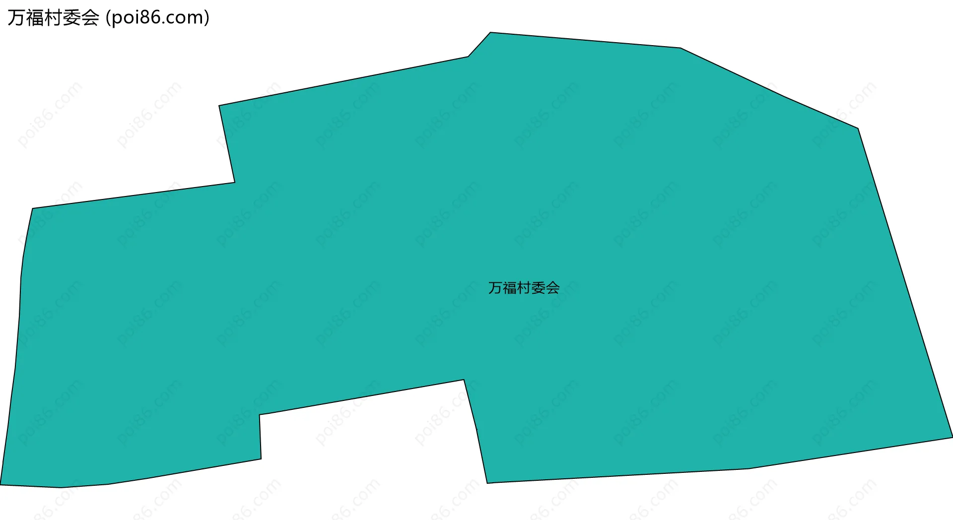 万福村委会边界地图