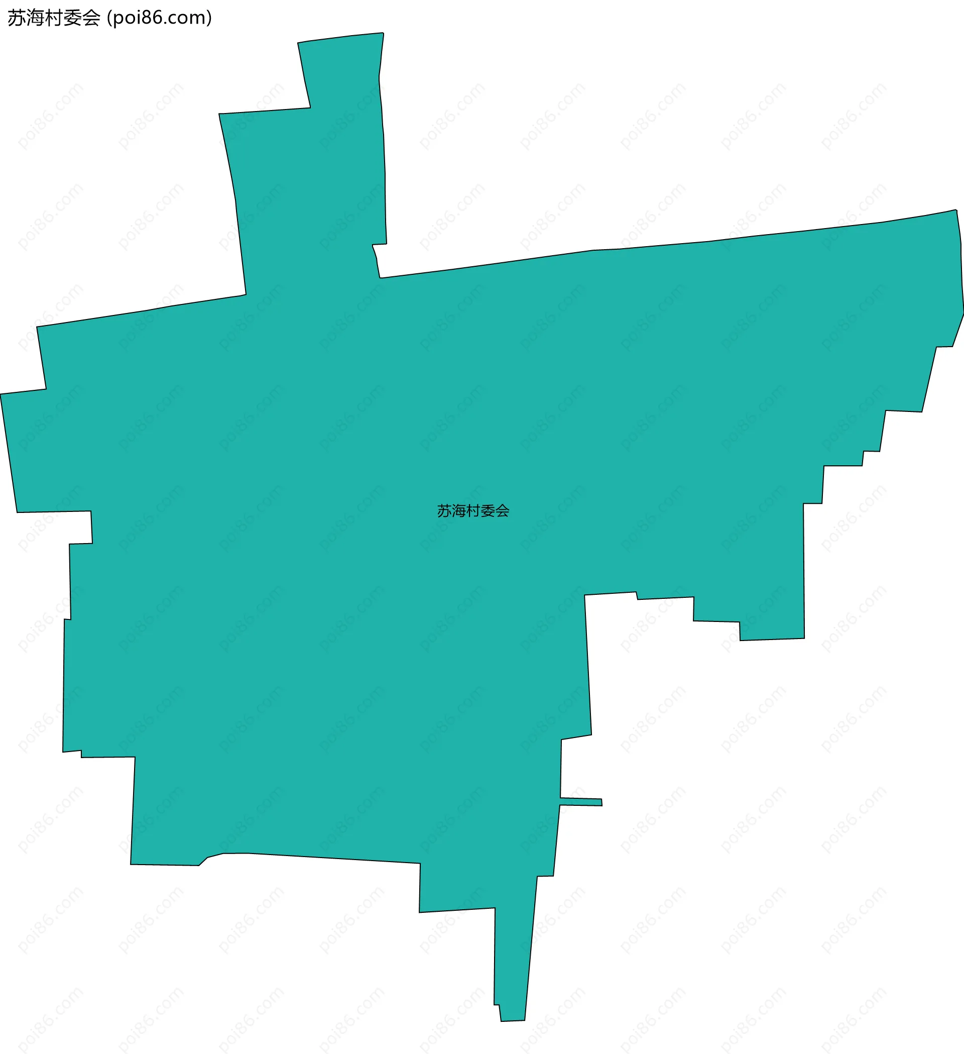 苏海村委会边界地图