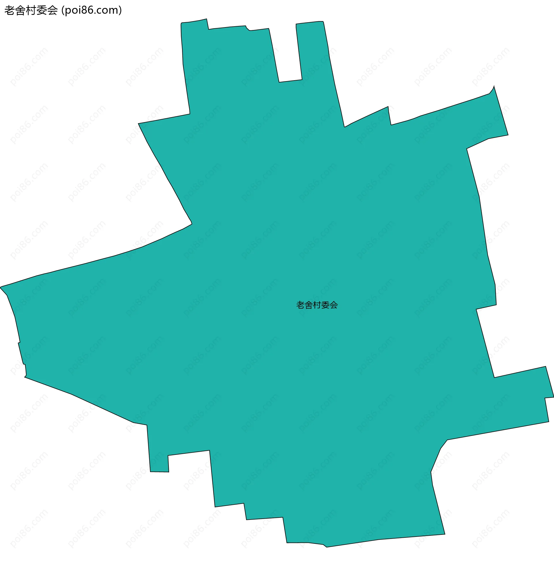 老舍村委会边界地图