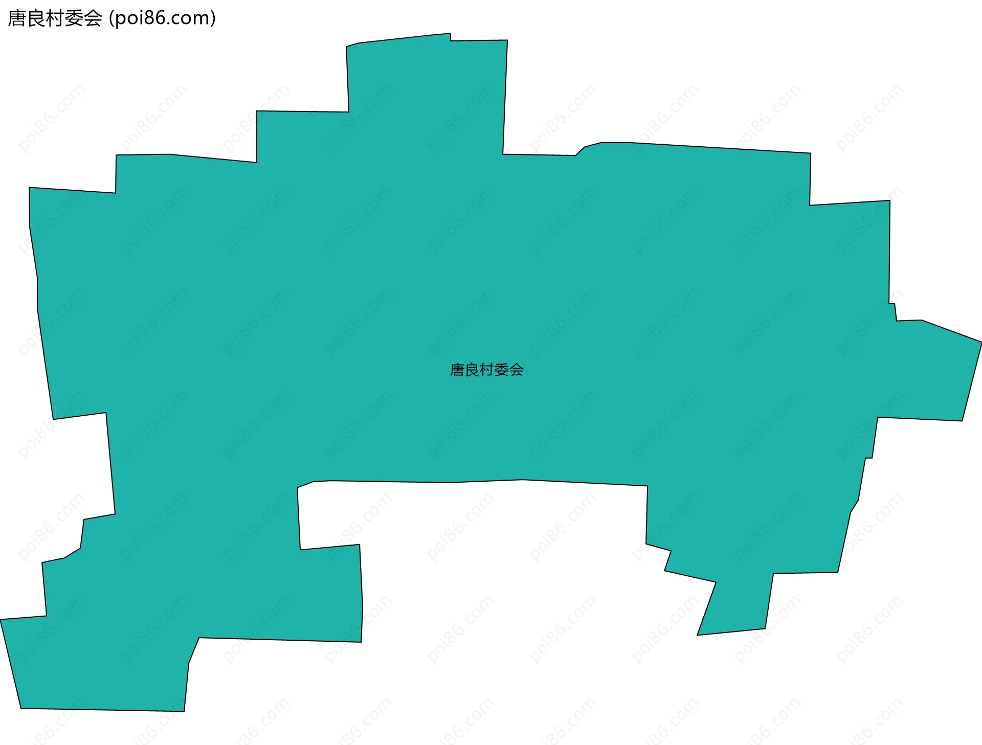 唐良村委会边界地图