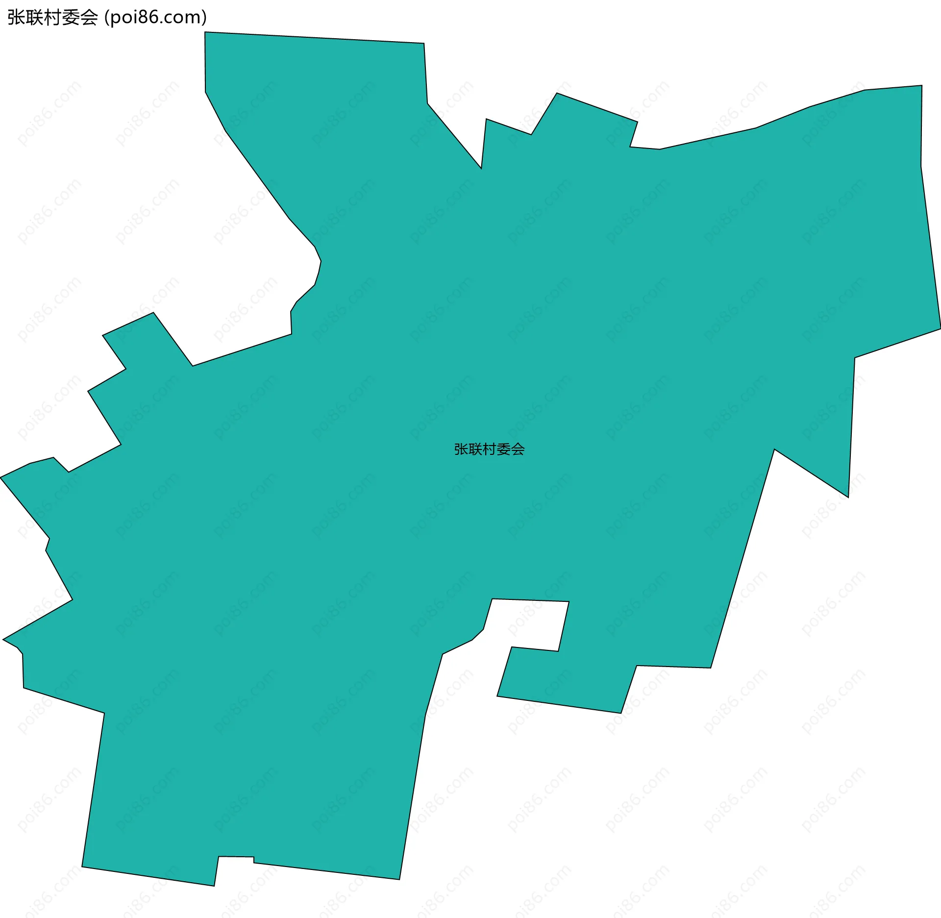 张联村委会边界地图