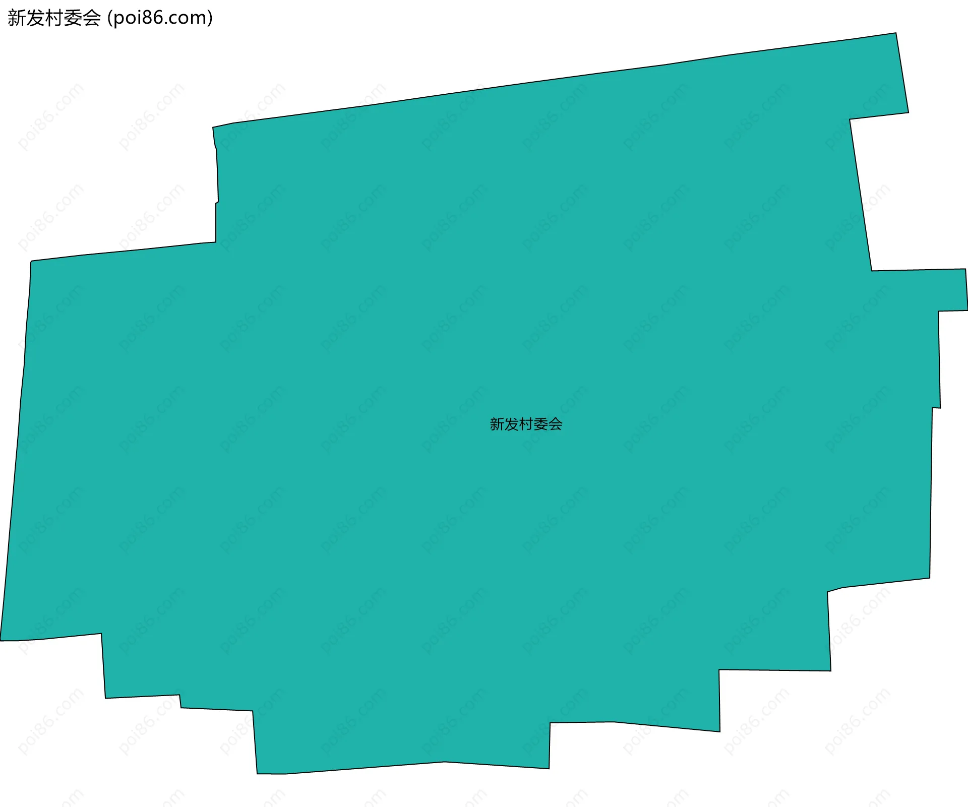 新发村委会边界地图