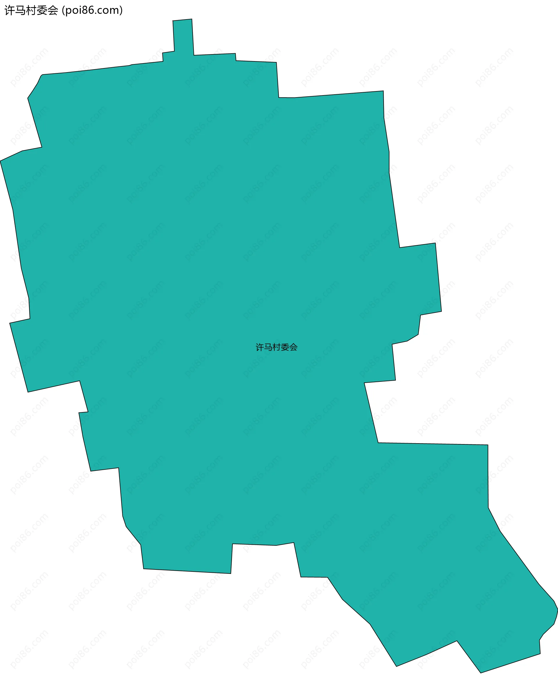 许马村委会边界地图