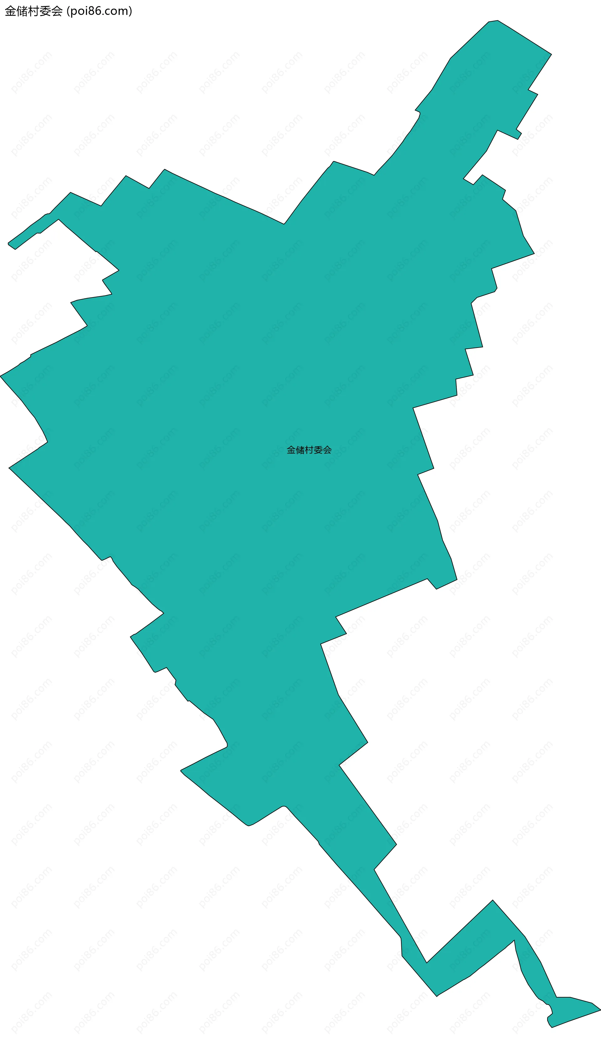 金储村委会边界地图