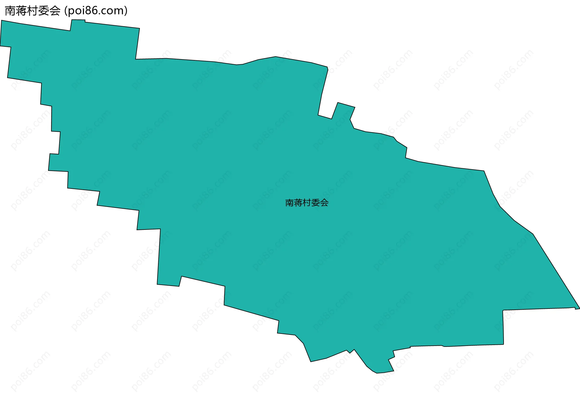 南蒋村委会边界地图
