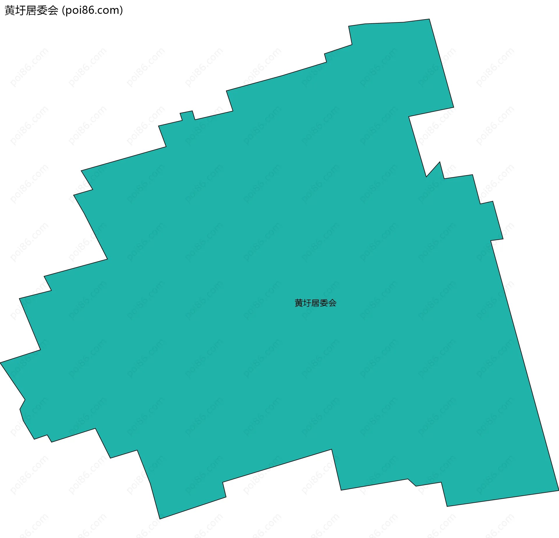 黄圩居委会边界地图