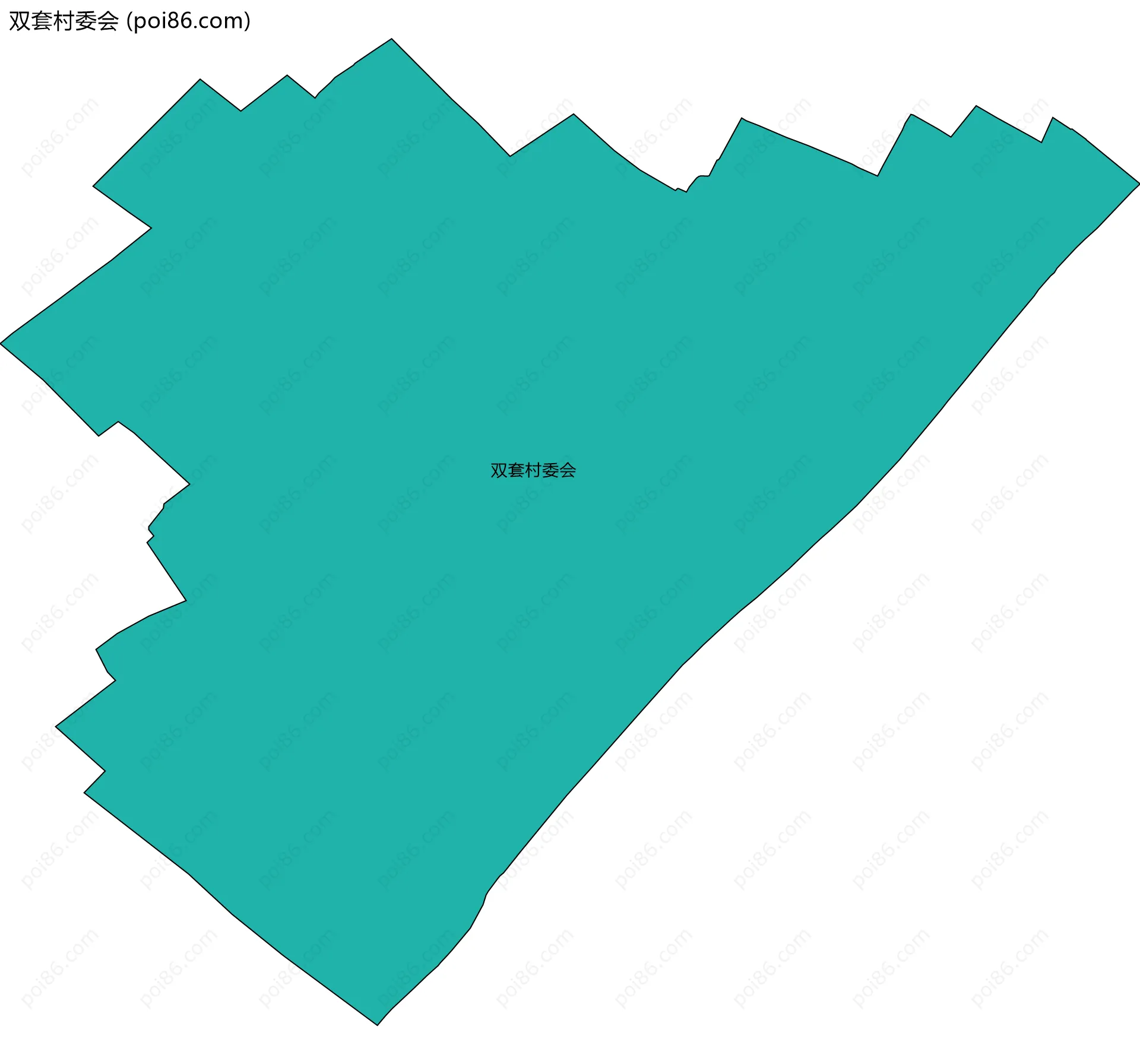 双套村委会边界地图