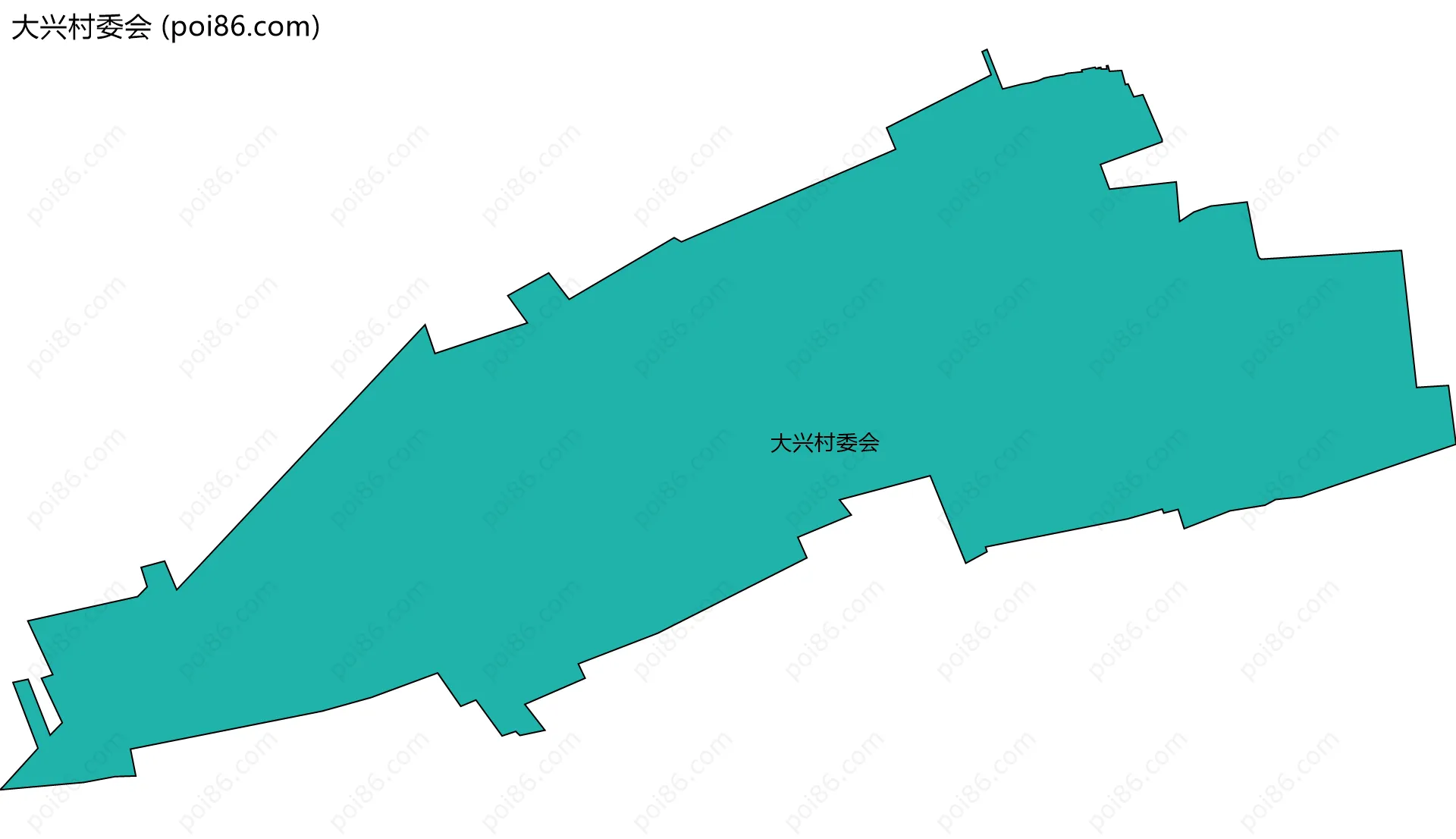 大兴村委会边界地图