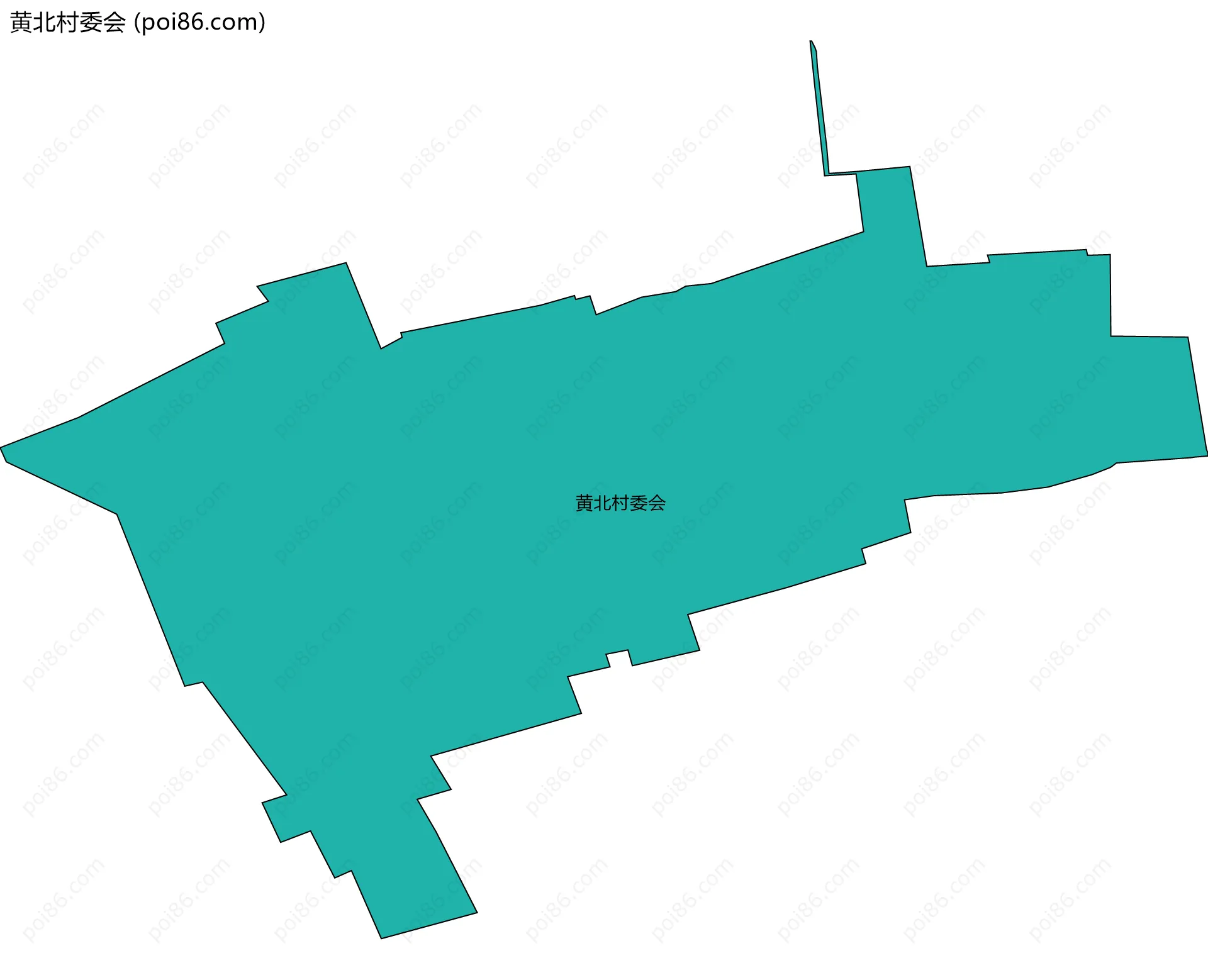 黄北村委会边界地图