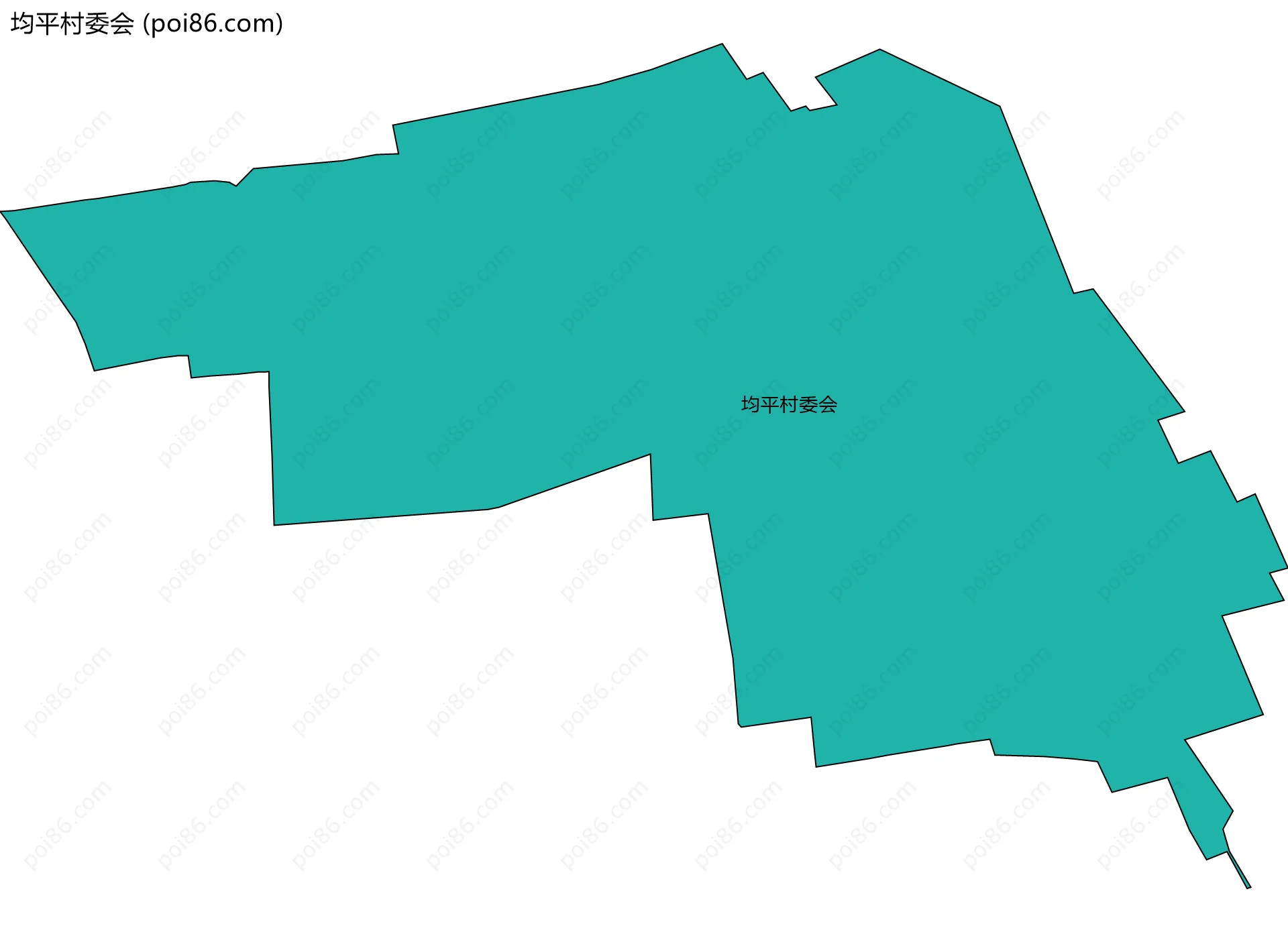 均平村委会边界地图