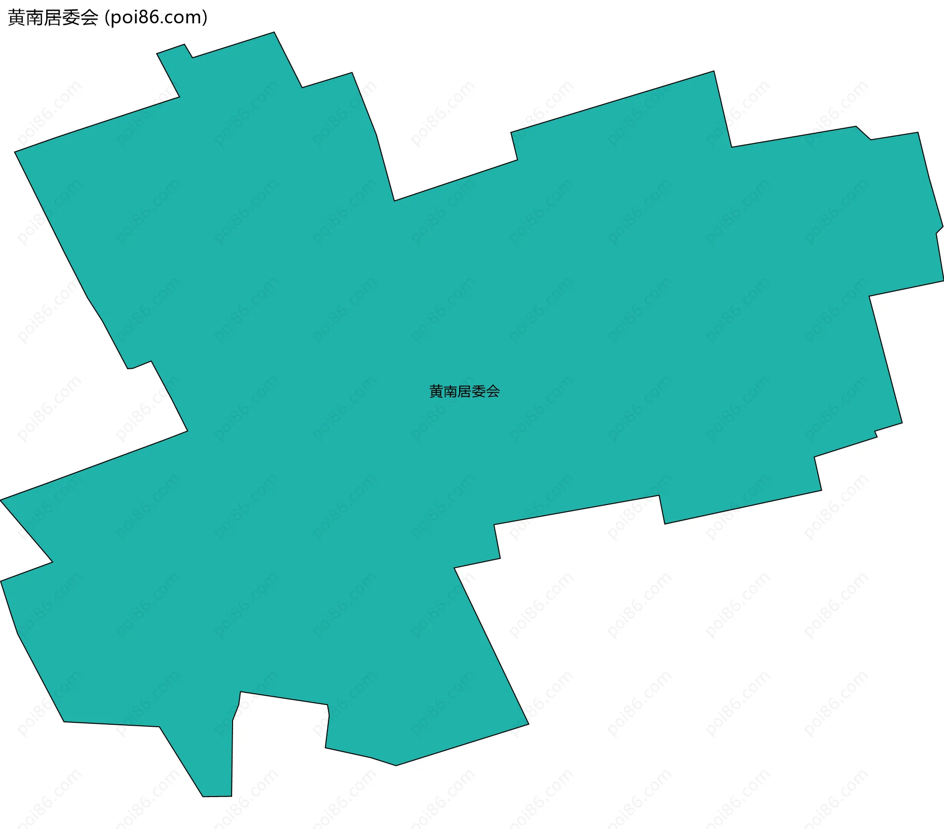 黄南居委会边界地图