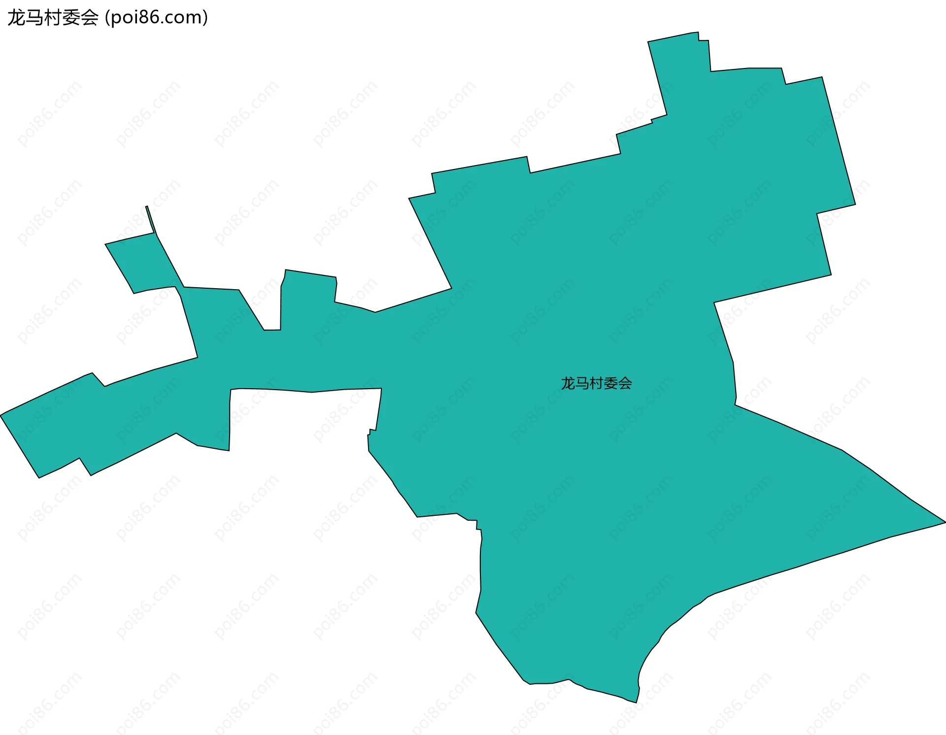 龙马村委会边界地图