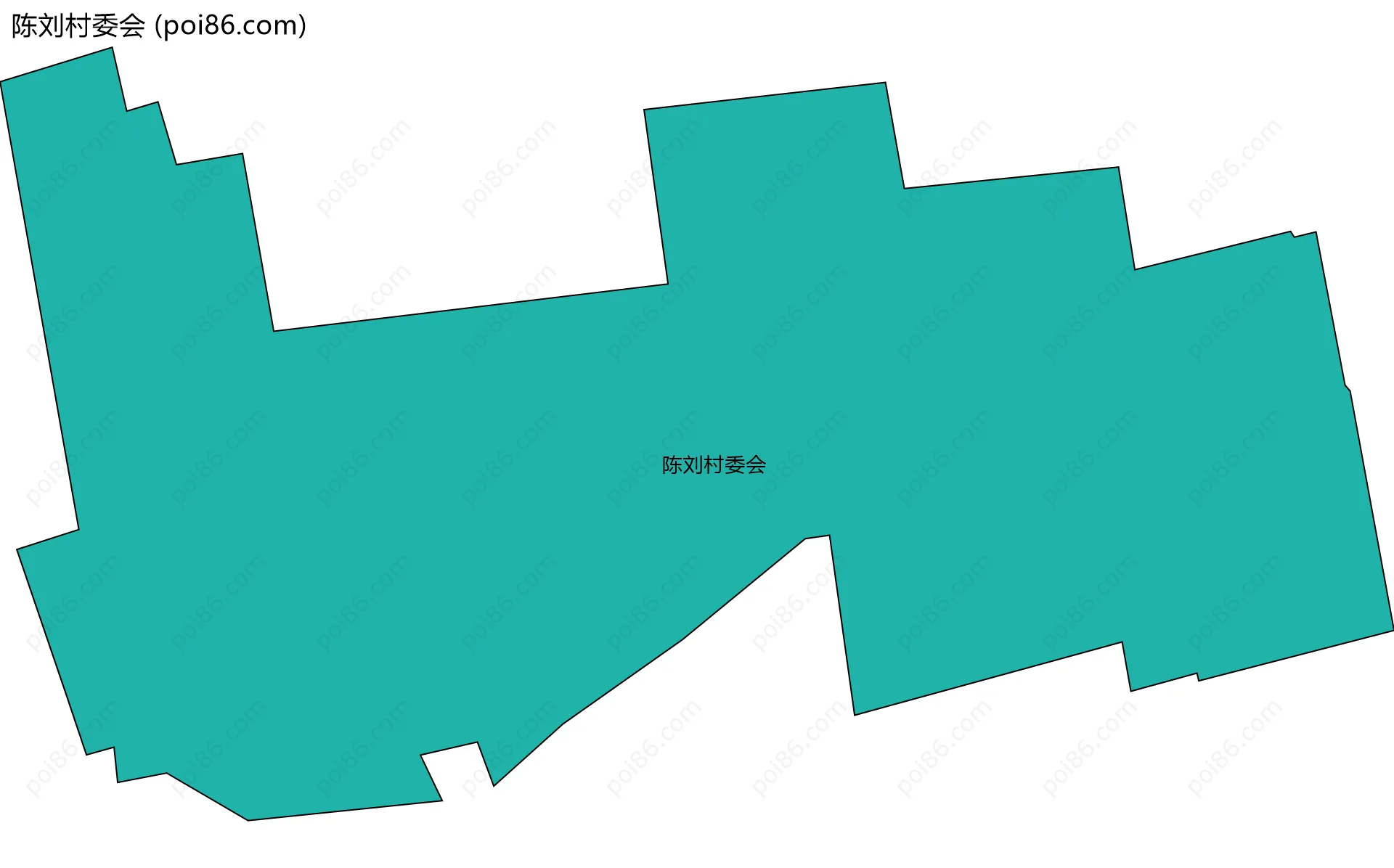 陈刘村委会边界地图
