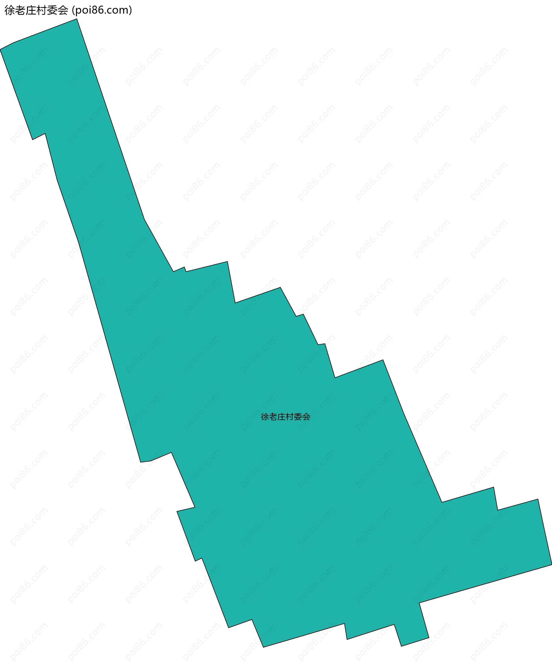 徐老庄村委会边界地图