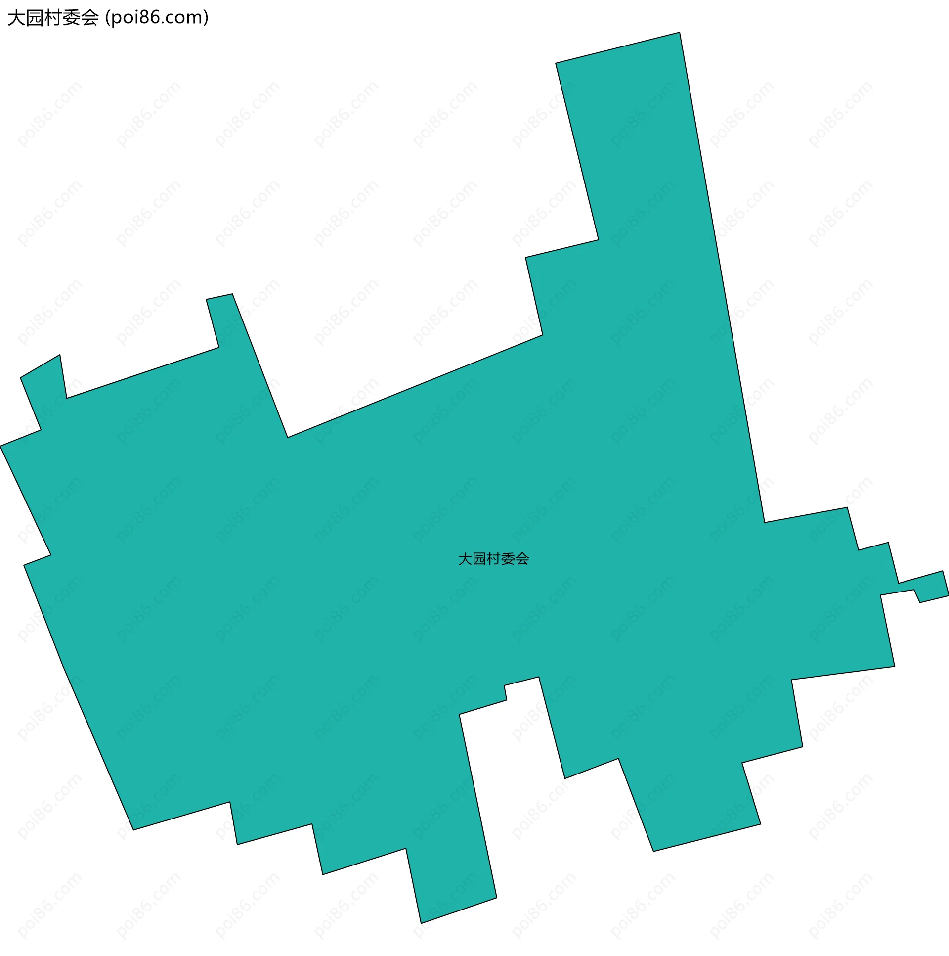 大园村委会边界地图